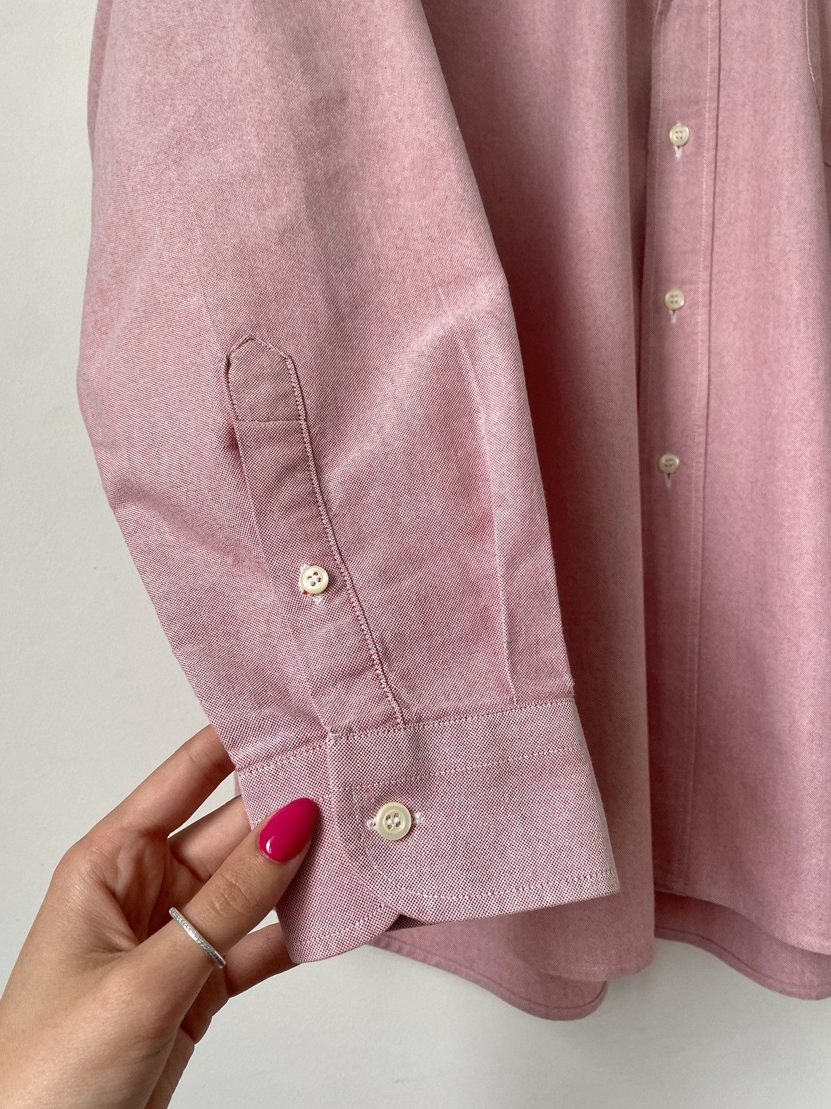 Burberry Burberry Pink Cotton Shirt, Size:41 Size US XL / EU 56 / 4 - 4 Thumbnail