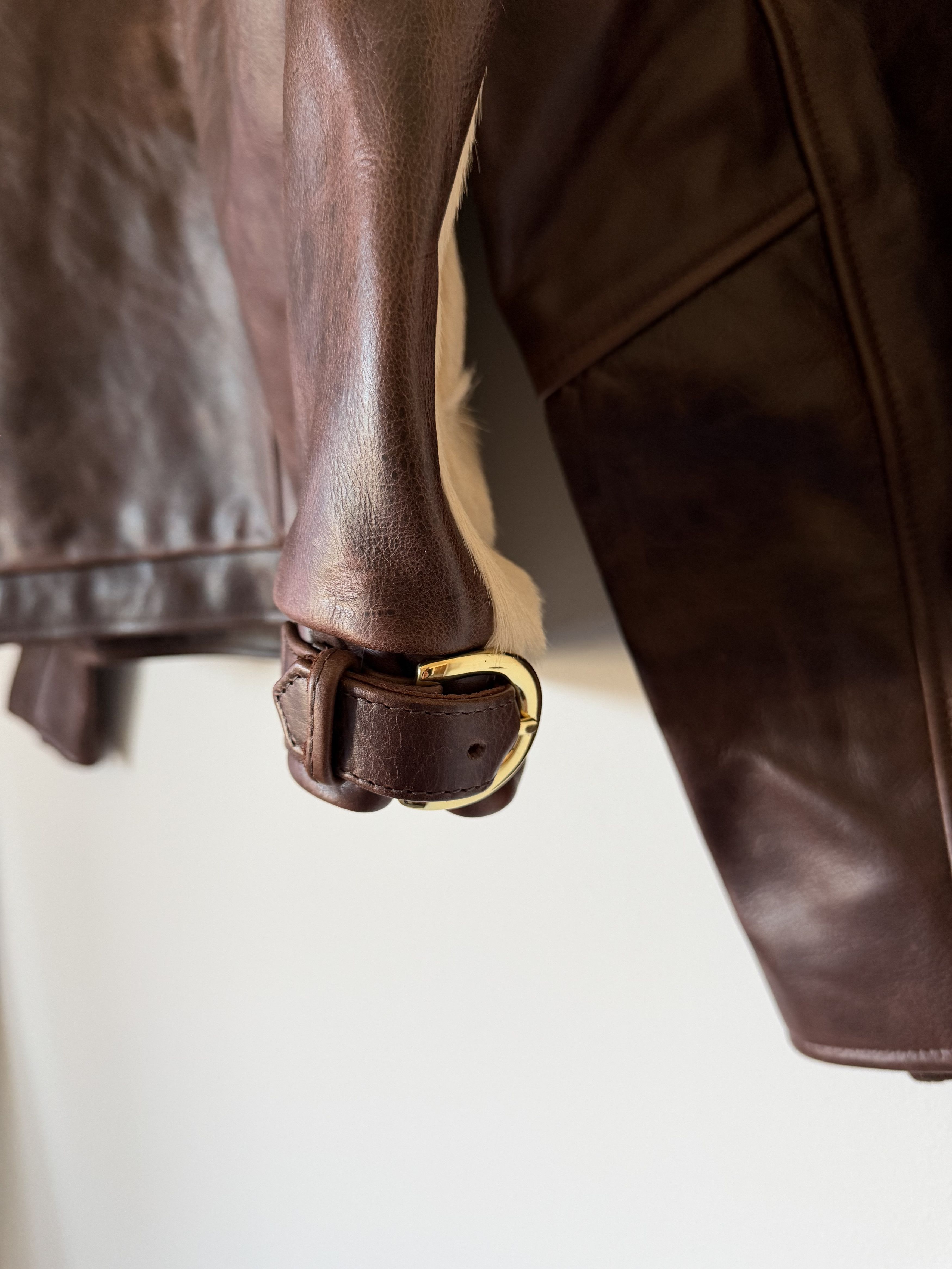 Aime Leon Dore × Vanson Leathers Aime Leon Dore Vanson Skeleton Leather Jacket in Brown Size US XL / EU 56 / 4 - 10 Thumbnail