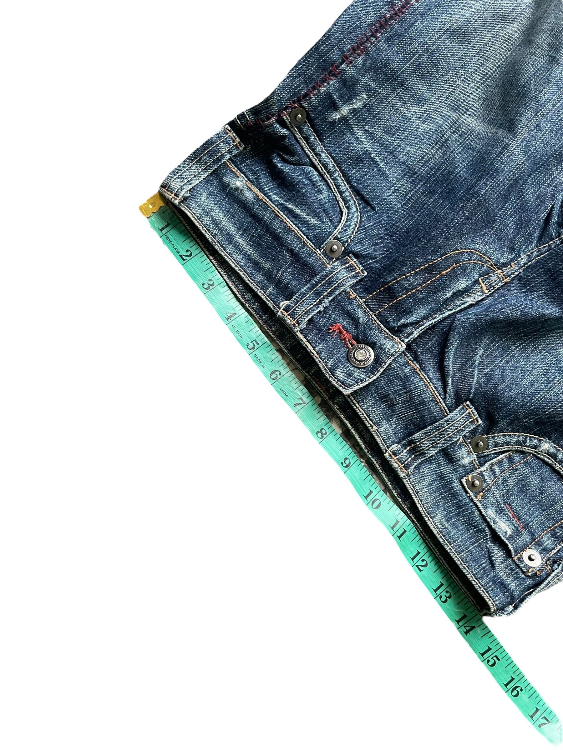 Japanese Brand Flare Honey Suckle Rose Distresed Denim Size 28" / US 6 / IT 42 - 8 Thumbnail