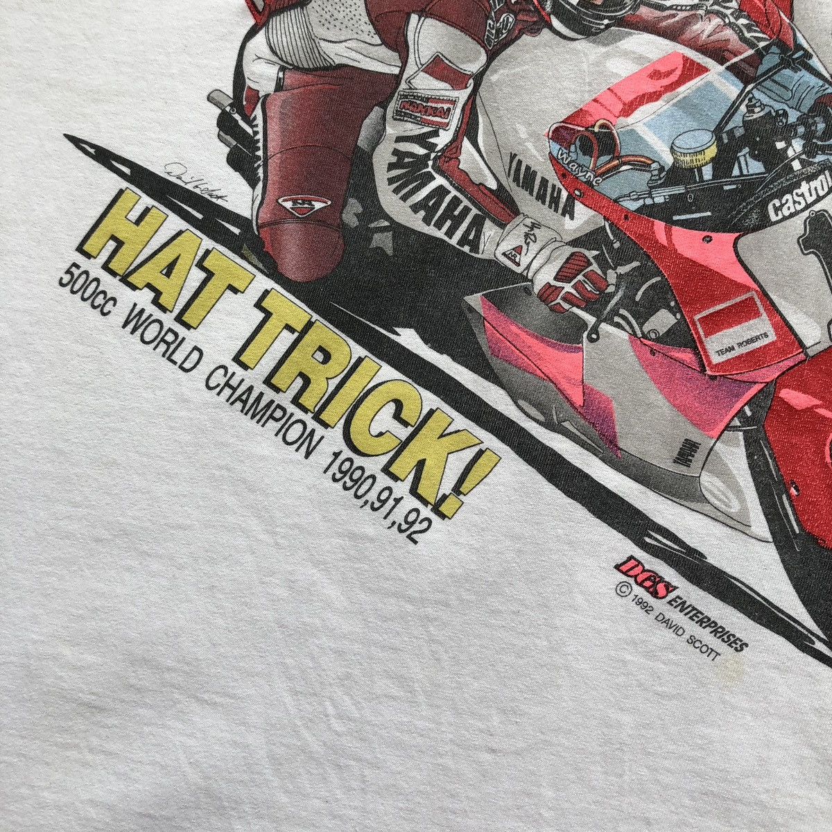 Jerzees Jerzees Wayne Rainey 1992 World Champion 500 Vintage T-Shirt Size US XL / EU 56 / 4 - 7 Thumbnail