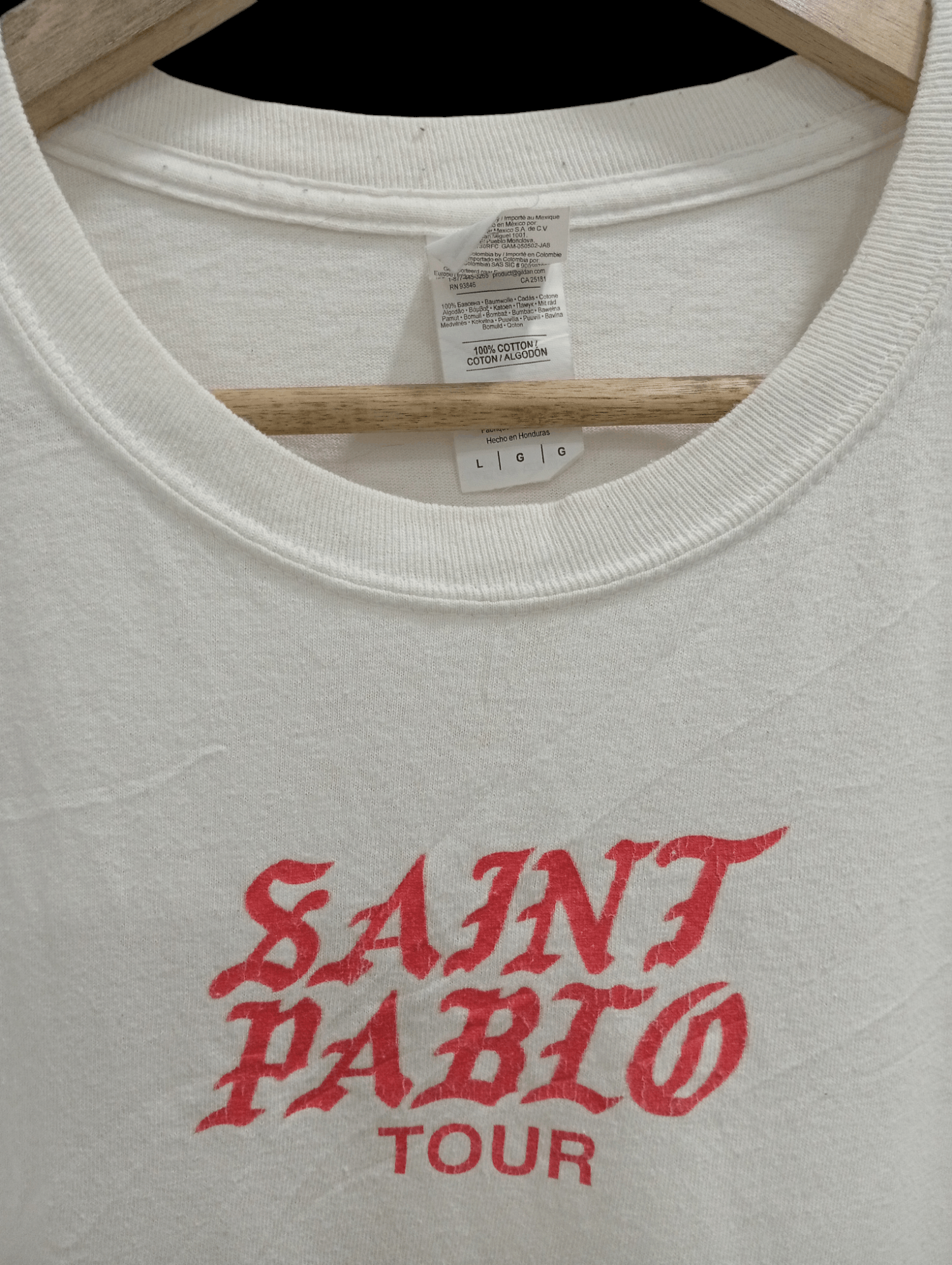 Kanye West × Rap Tees × Vintage 🔥🔥Kanye West Saint Pablo Tour LS T-Shirt Size US L / EU 52-54 / 3 - 15 Thumbnail