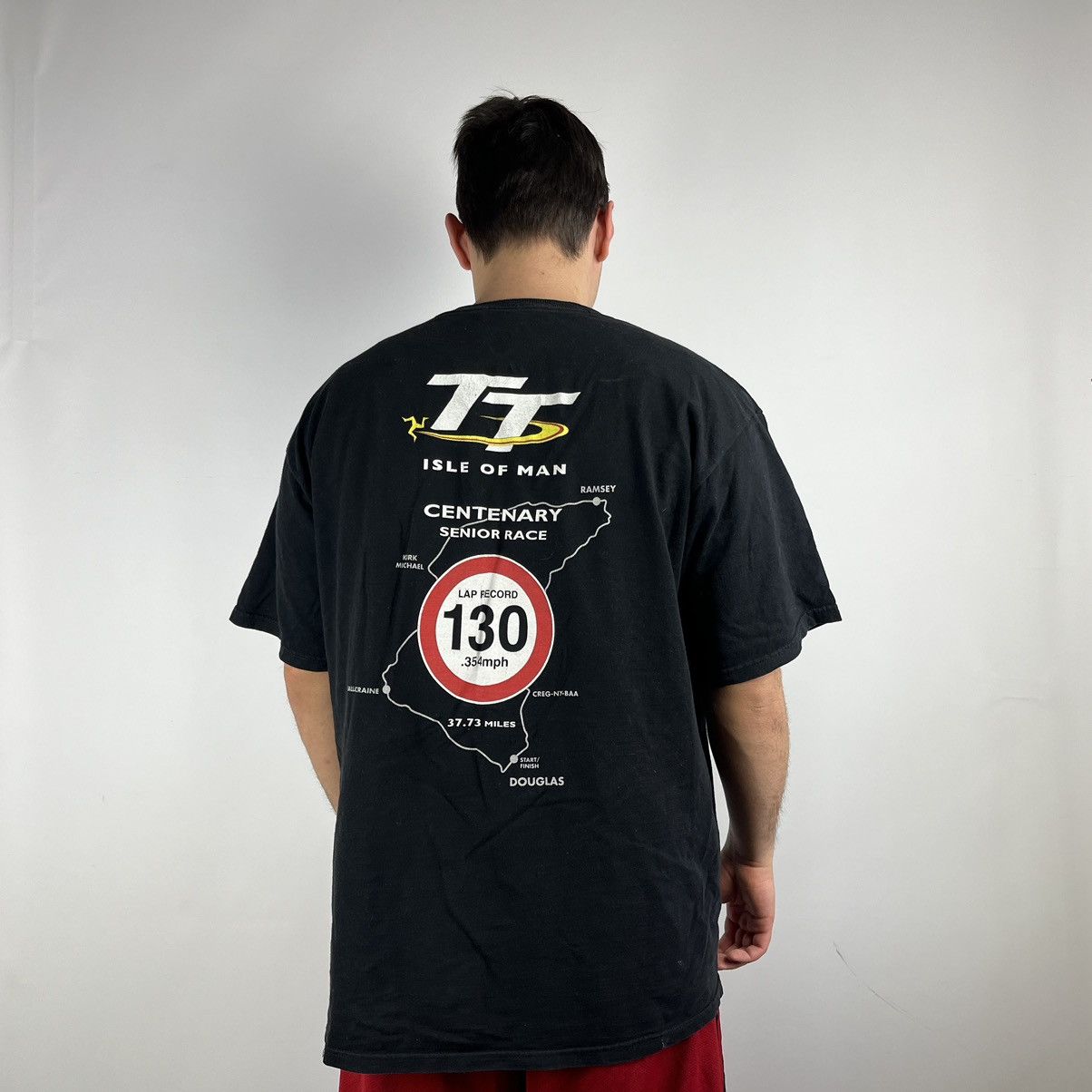 Band Tees Isle of man centenary senior race racing T-shirt size XLarge Size US XL / EU 56 / 4 - 2 Thumbnail