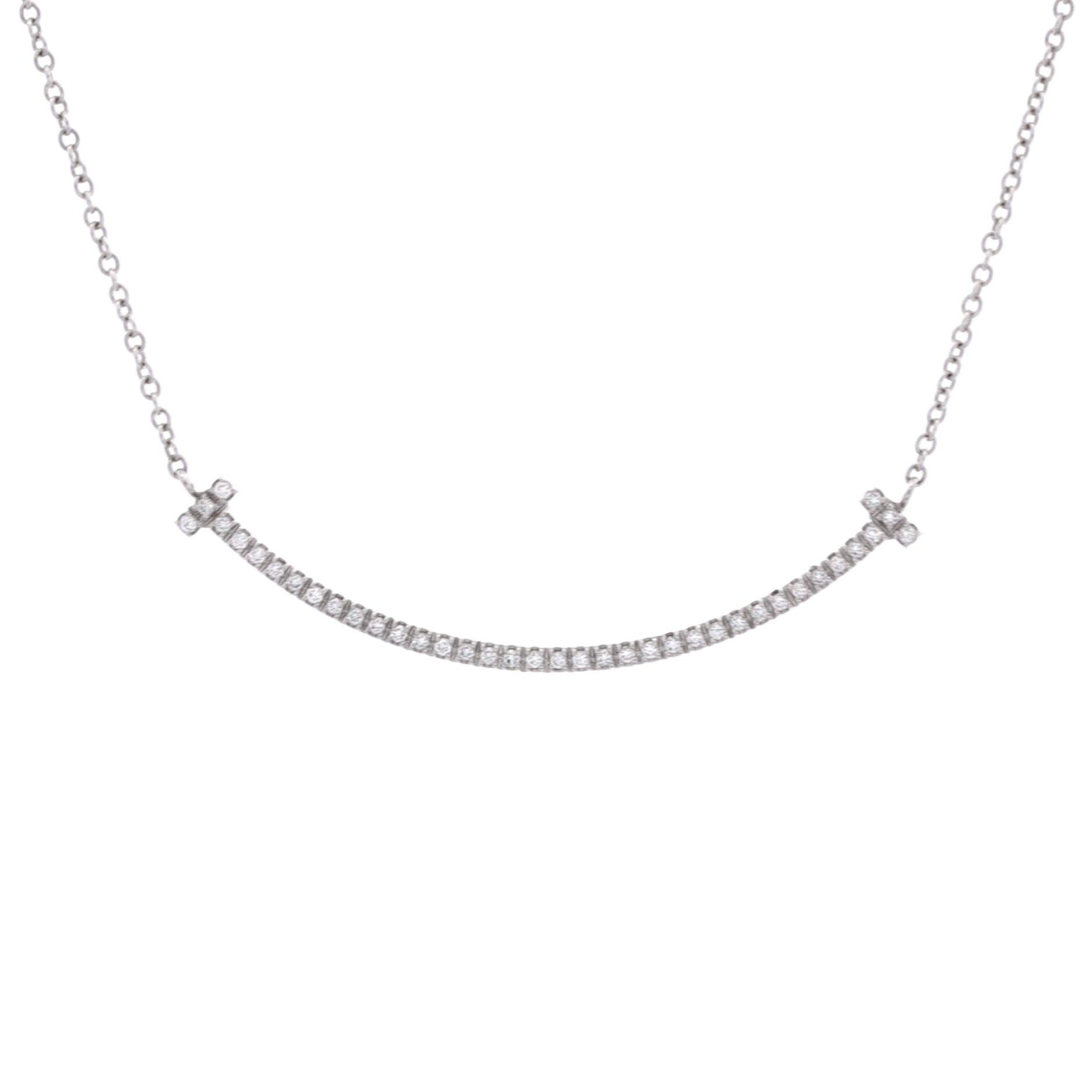 Tiffany & Co. T Smile Pendant Necklace Size ONE SIZE - 1 Thumbnail