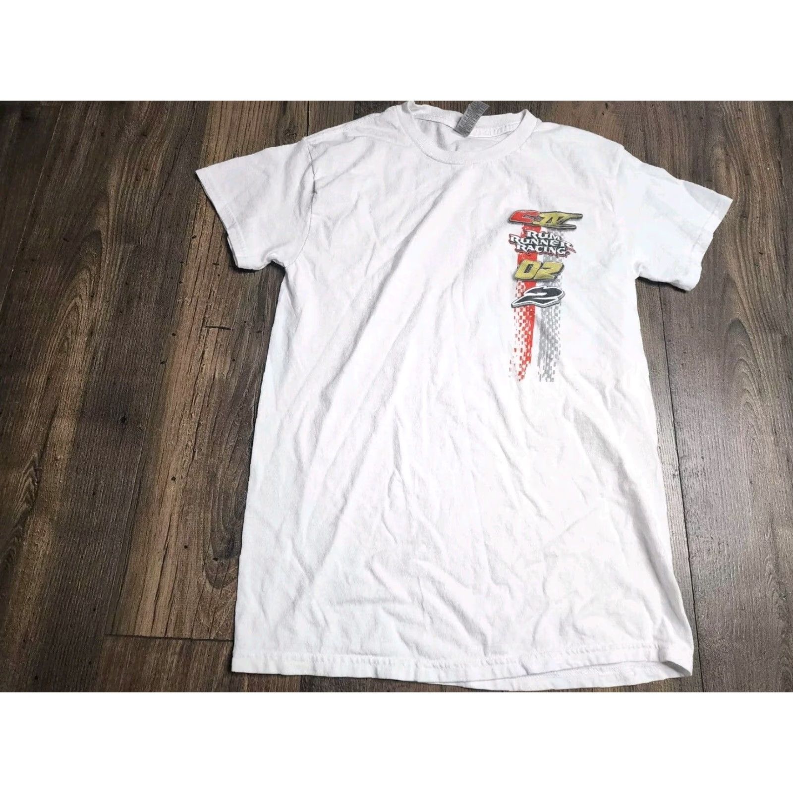 Gildan Gildan Graphic Print Short Sleeve T Shirt Mens Small White Racing 90s Cars Size US S / EU 44-46 / 1 - 2 Thumbnail