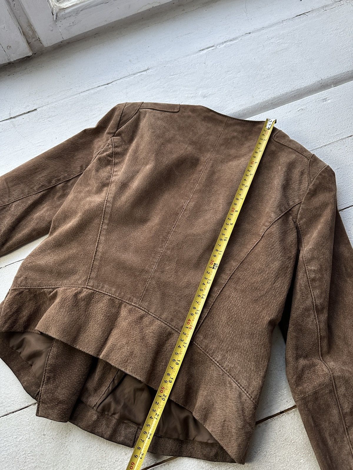 Other 🚨Y2K RICK OWENS TYPE DIRTY SLIM FIT ZIP LEATHER JACKET Size M / US 6-8 / IT 42-44 - 16 Thumbnail