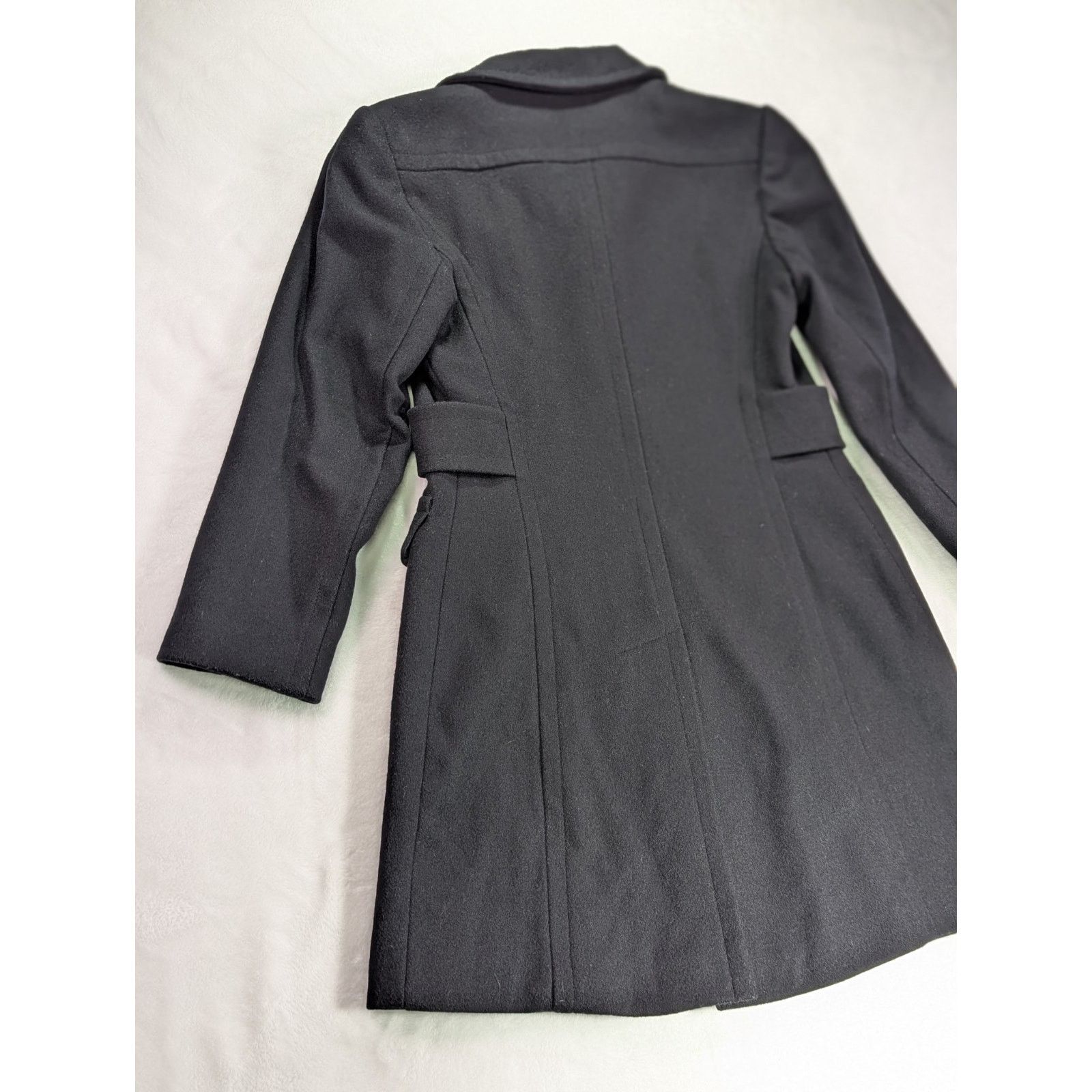Other × Victoria's Secret VTG 90s Size 4P Black 100% Wool Mid-Length Pea Coat Size S / US 4 / IT 40 - 9 Thumbnail