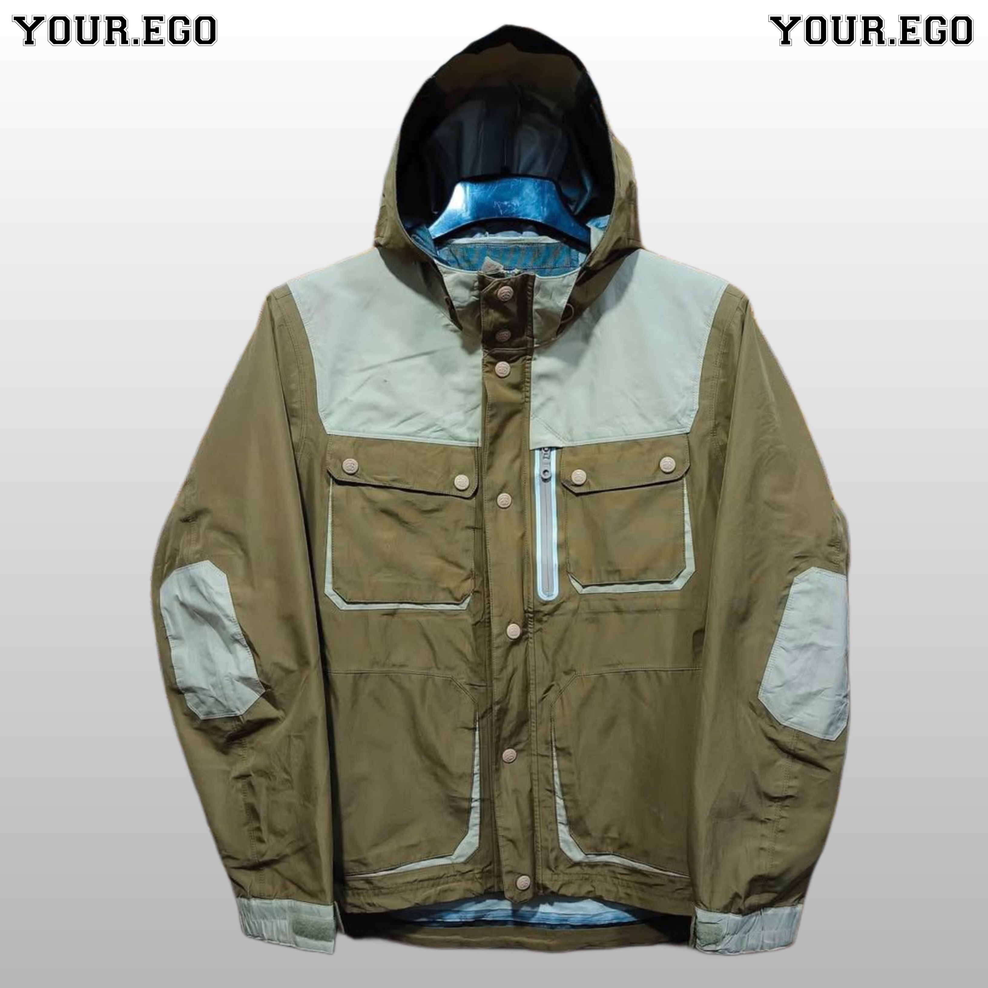 Stussy Spray Dye Hooded Work Jacket Orange Camo | eBay