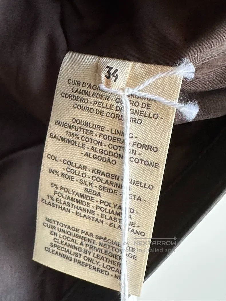 Hermes Hermes Coffee brown shorts leather jacket Size XXS / US 00 / IT 34 - 3 Thumbnail