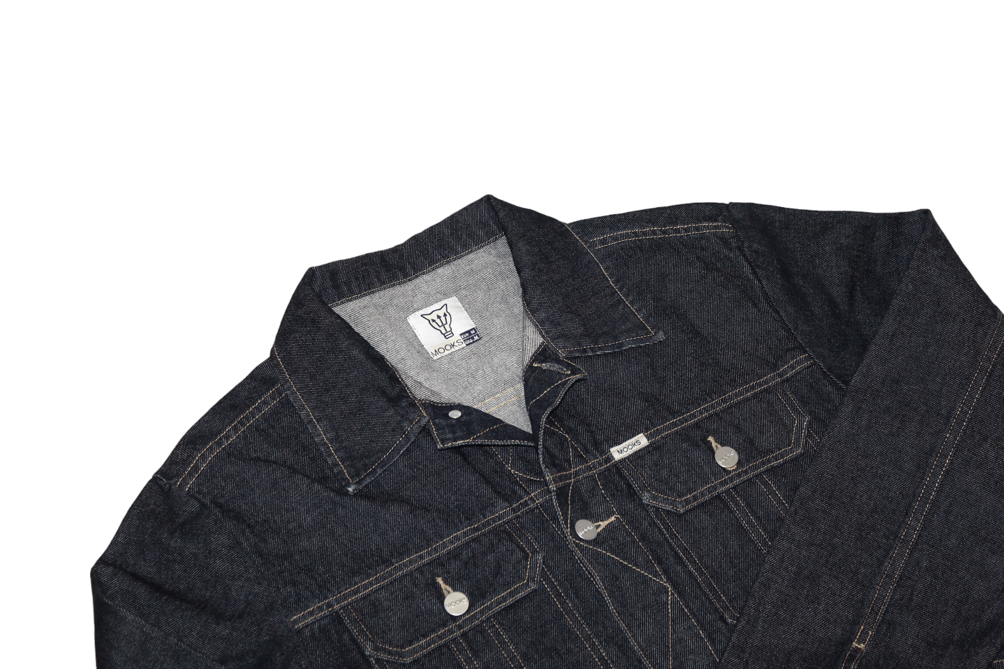 Japanese Brand 💥 Mooks Australia 16oz Raw Denim Work Trucker Jacket Size US M / EU 48-50 / 2 - 7 Thumbnail