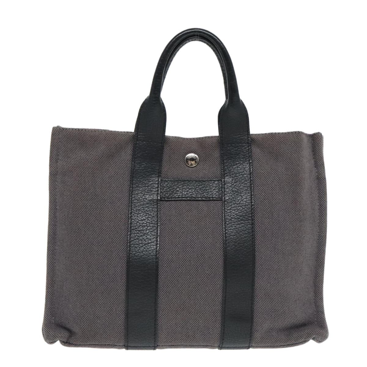 Hermes HERMES Sac Arne PM Hand Bag Canvas Gray Silver Size ONE SIZE - 2 Thumbnail