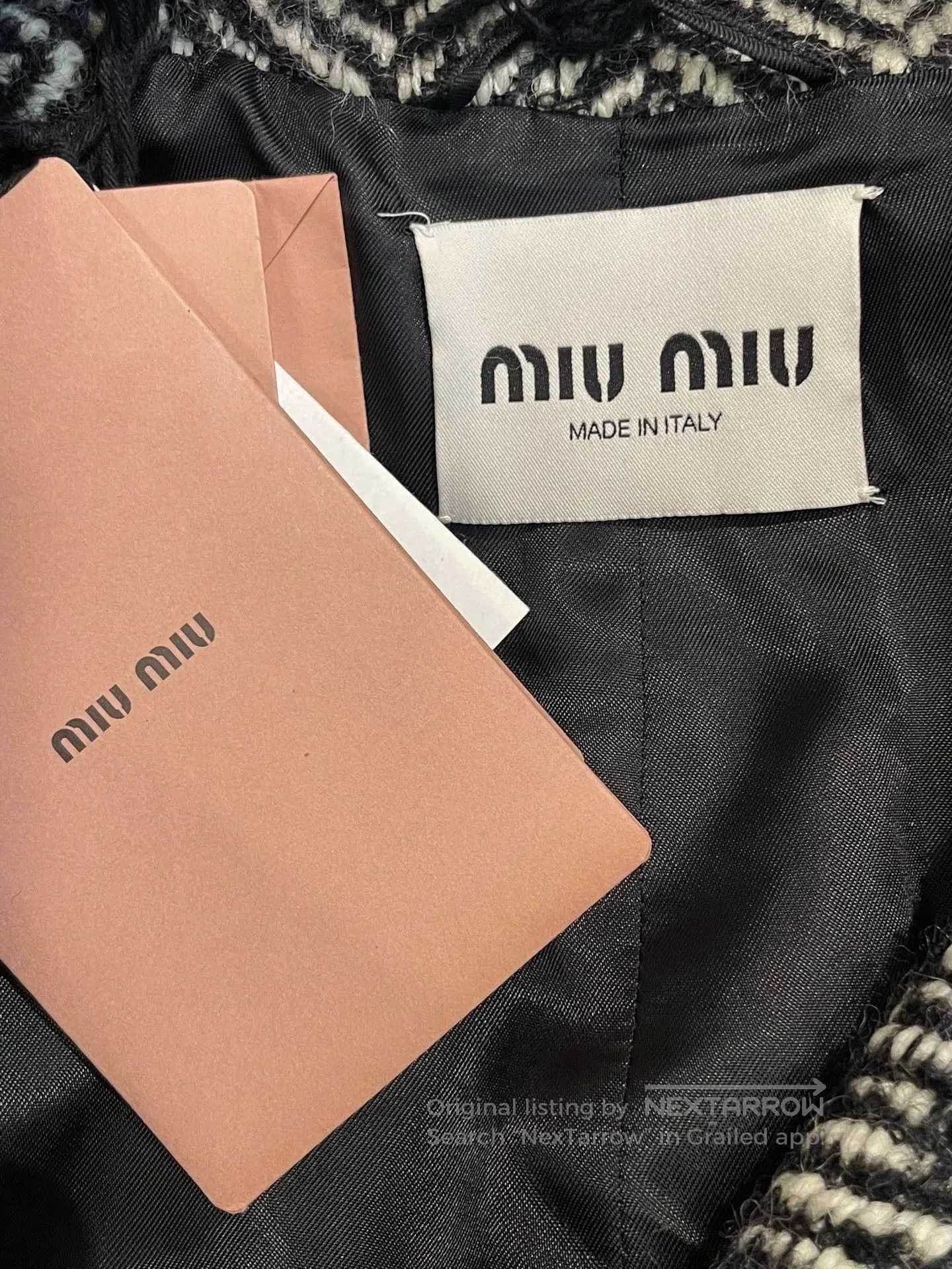 Miu Miu Miumiu Herringbone Blazer. Size XS / US 0-2 / IT 36-38 - 5 Thumbnail