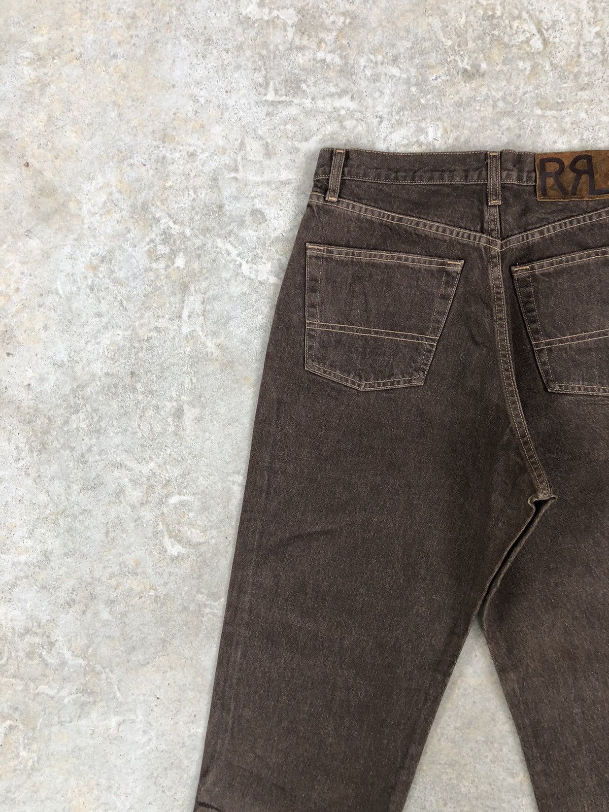 RRL Ralph Lauren Vintage RRL Double RL Jeans USA Distressed Denim Size US 31 - 9 Thumbnail