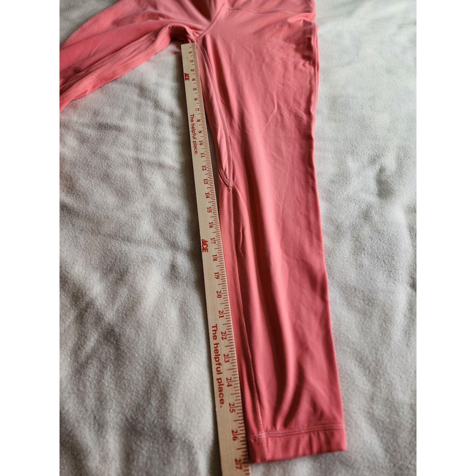 Lululemon Lululemon Align HR Pant Size 10 Full Length Pink Coral Yoga Size 32" / US 10 / IT 46 - 4 Thumbnail