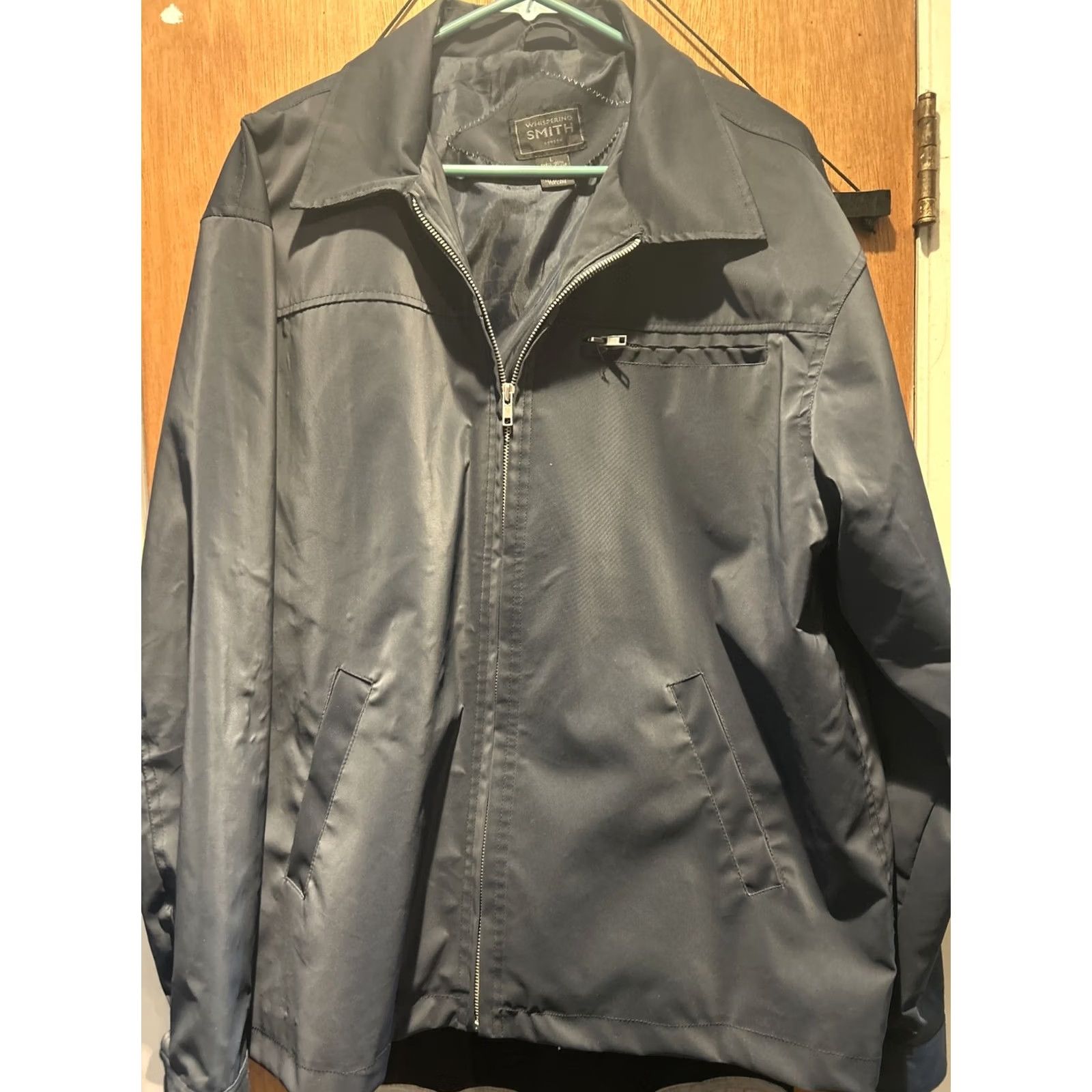 Vintage Whispering Smith Rain Jacket Men L Black Polyurethane Waterproof Zip Up Coat EUC Size US L / EU 52-54 / 3 - 3 Thumbnail