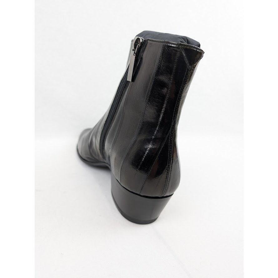Saint Laurent Paris o1rshd1 Eel Anguilla Cheslea Boots in Black Size US 9 / EU 42 - 15 Thumbnail