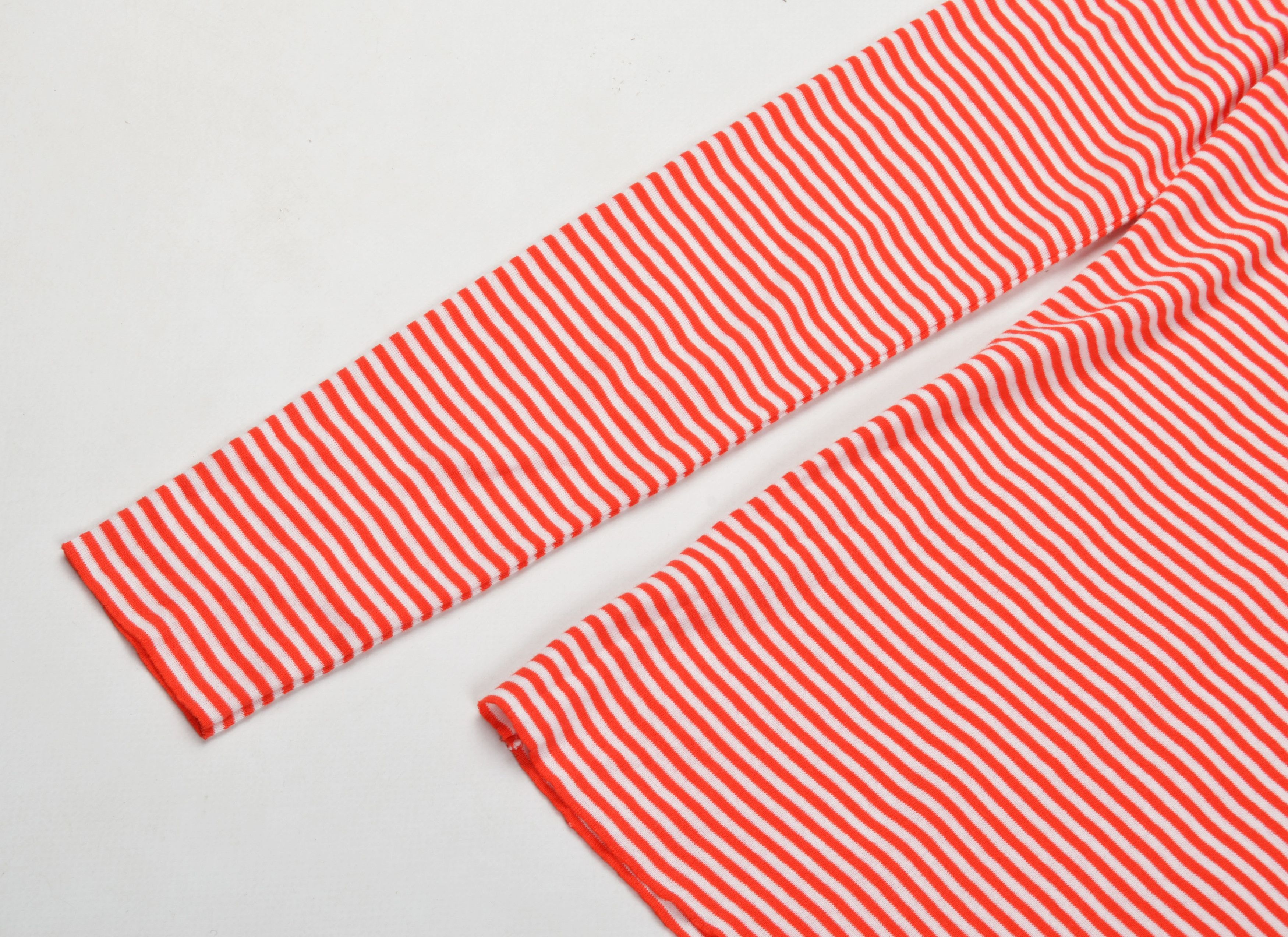 Designer × Tory Burch Tory Burch Red Striped Long Sleeve Logo Slim Fit Top Size S / US 4 / IT 40 - 6 Thumbnail