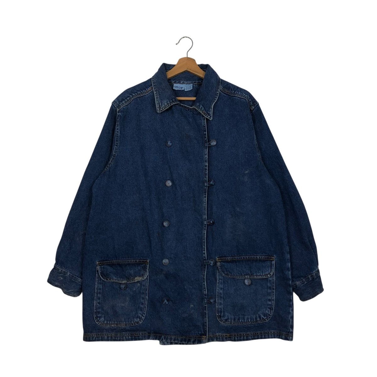 Japanese Brand 🔥VINTAGE CHORE WORK DENIM JACKET CHEROKEE ISSEY MIYAKE Size US L / EU 52-54 / 3 - 3 Thumbnail