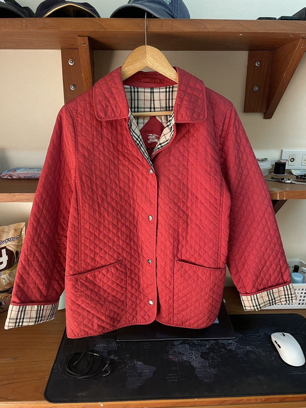 Burberry Vintage Burberry Nova Check Lined Short Quilted Jacket Size US S / EU 44-46 / 1 - 2 Thumbnail