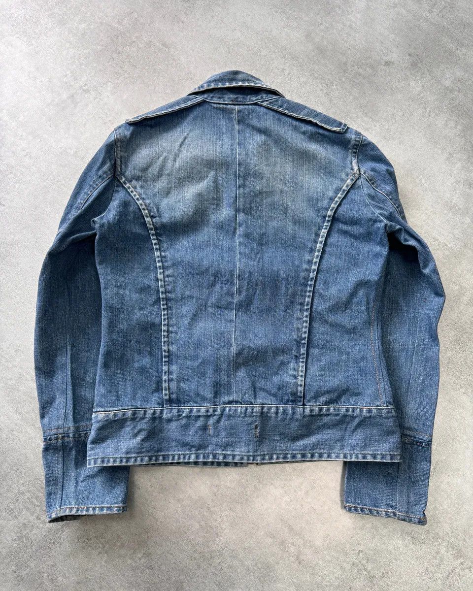 Just Cavalli × Vintage FW2003 Cavalli Minimalist Armor Denim Jacket Size US S / EU 44-46 / 1 - 2 Thumbnail