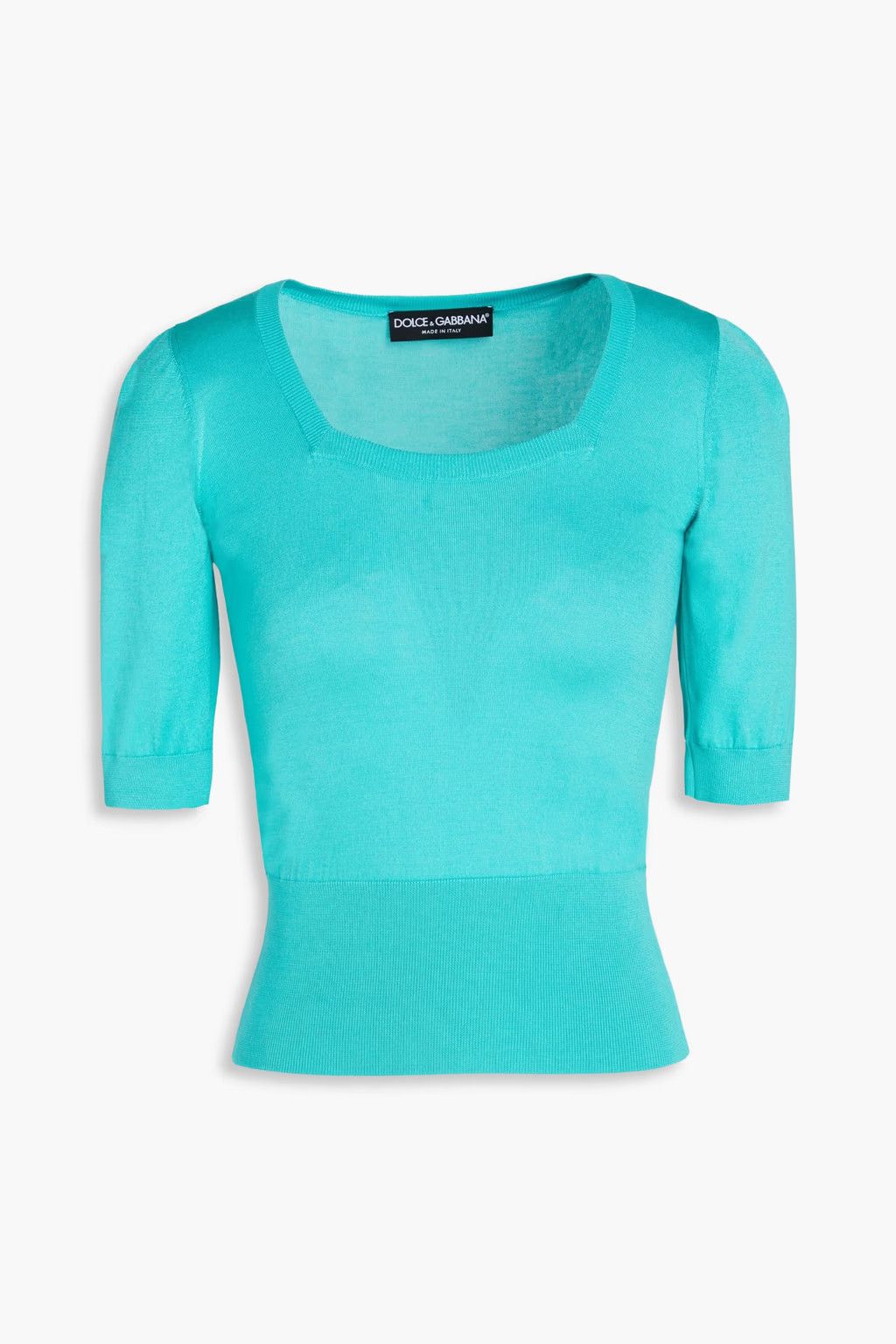 o1y0925 Short Sleeves Sweater in Turquoise