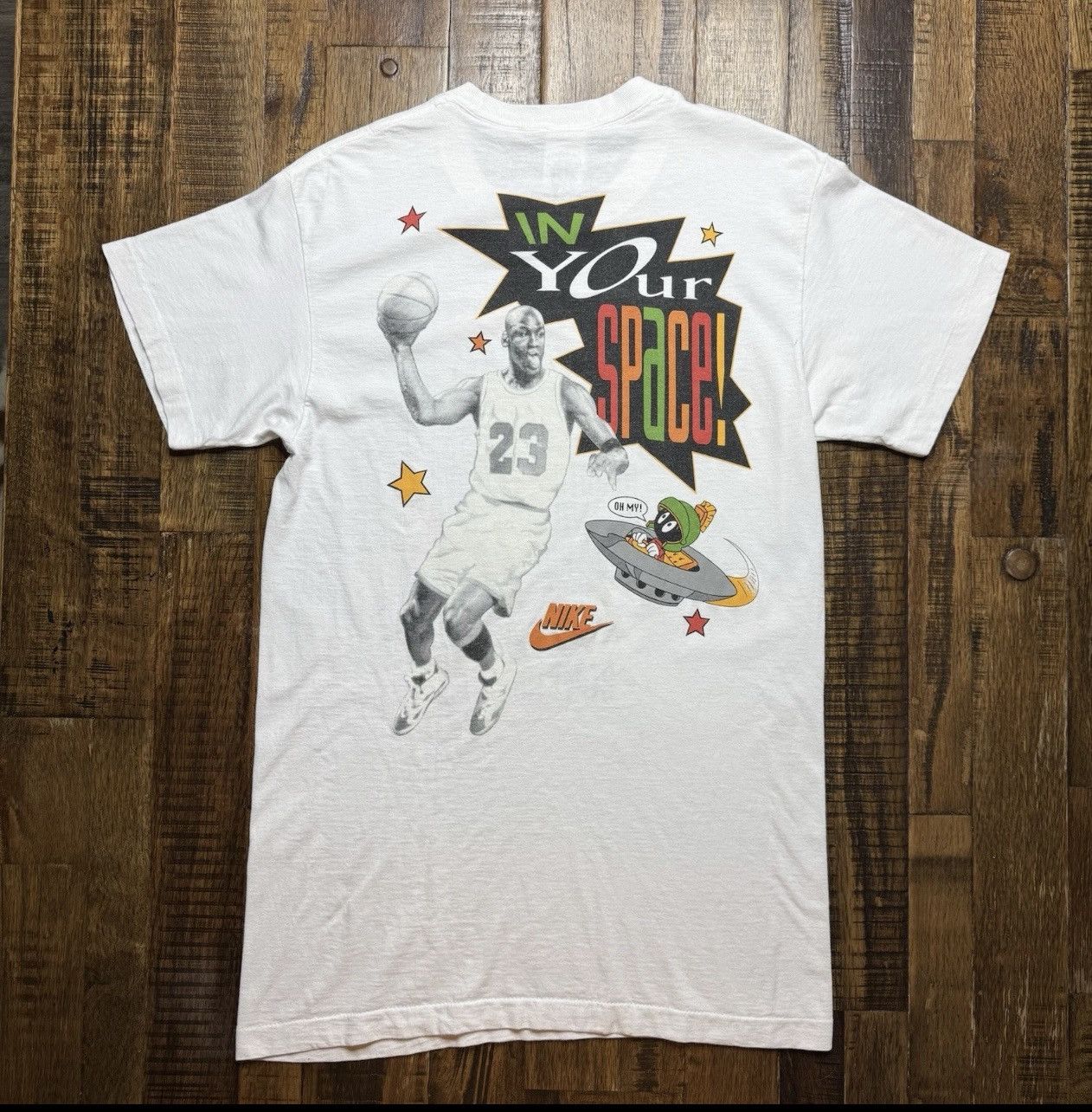 Nike Vintage 1993 Nike Marvin the Martian Tee Single Stitch M Size US M / EU 48-50 / 2 - 2 Thumbnail