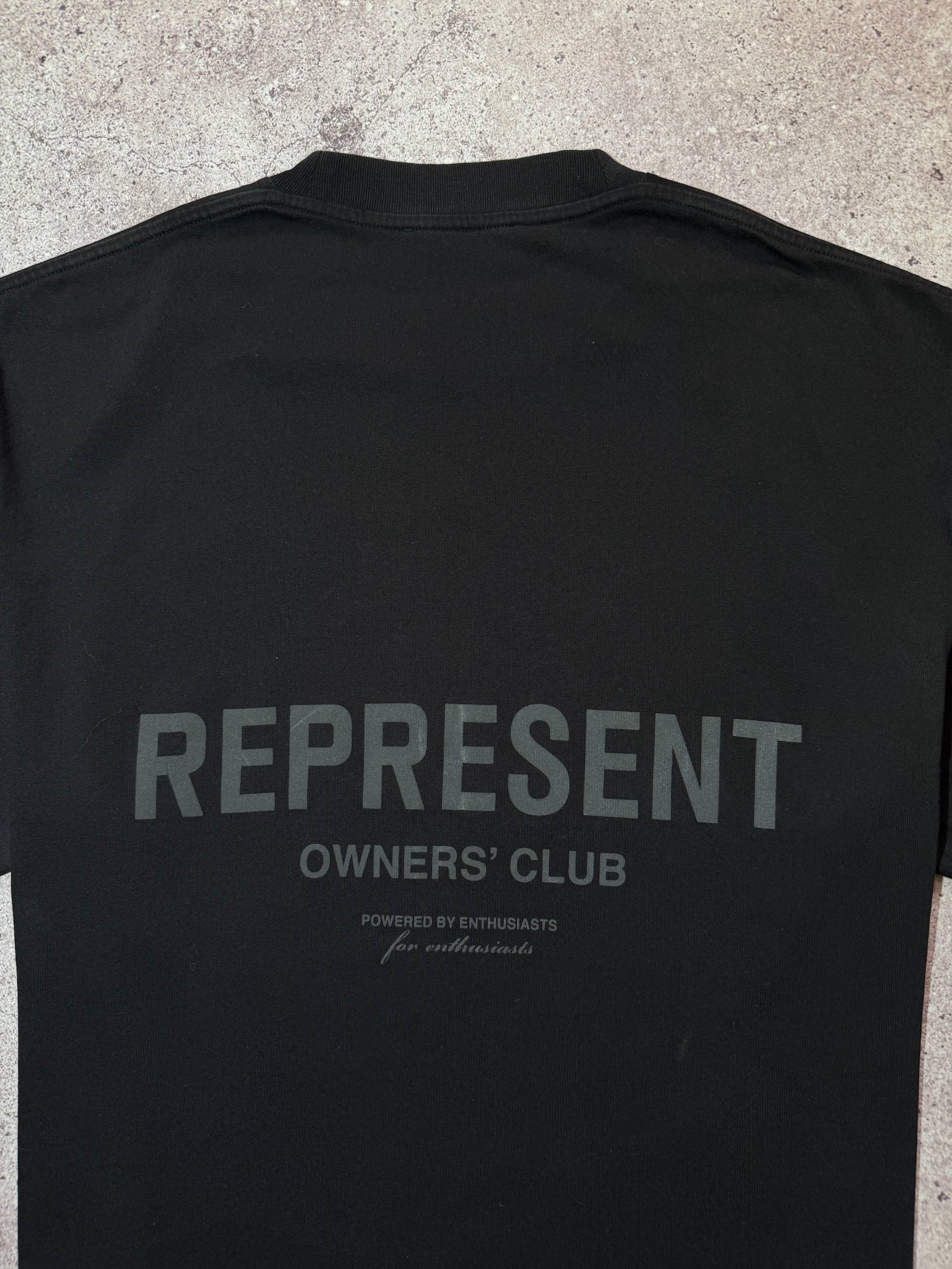 Represent Clo. Represent Owners’ Club Black Big Printed Logo Cotton T-shirt Size US L / EU 52-54 / 3 - 2 Thumbnail