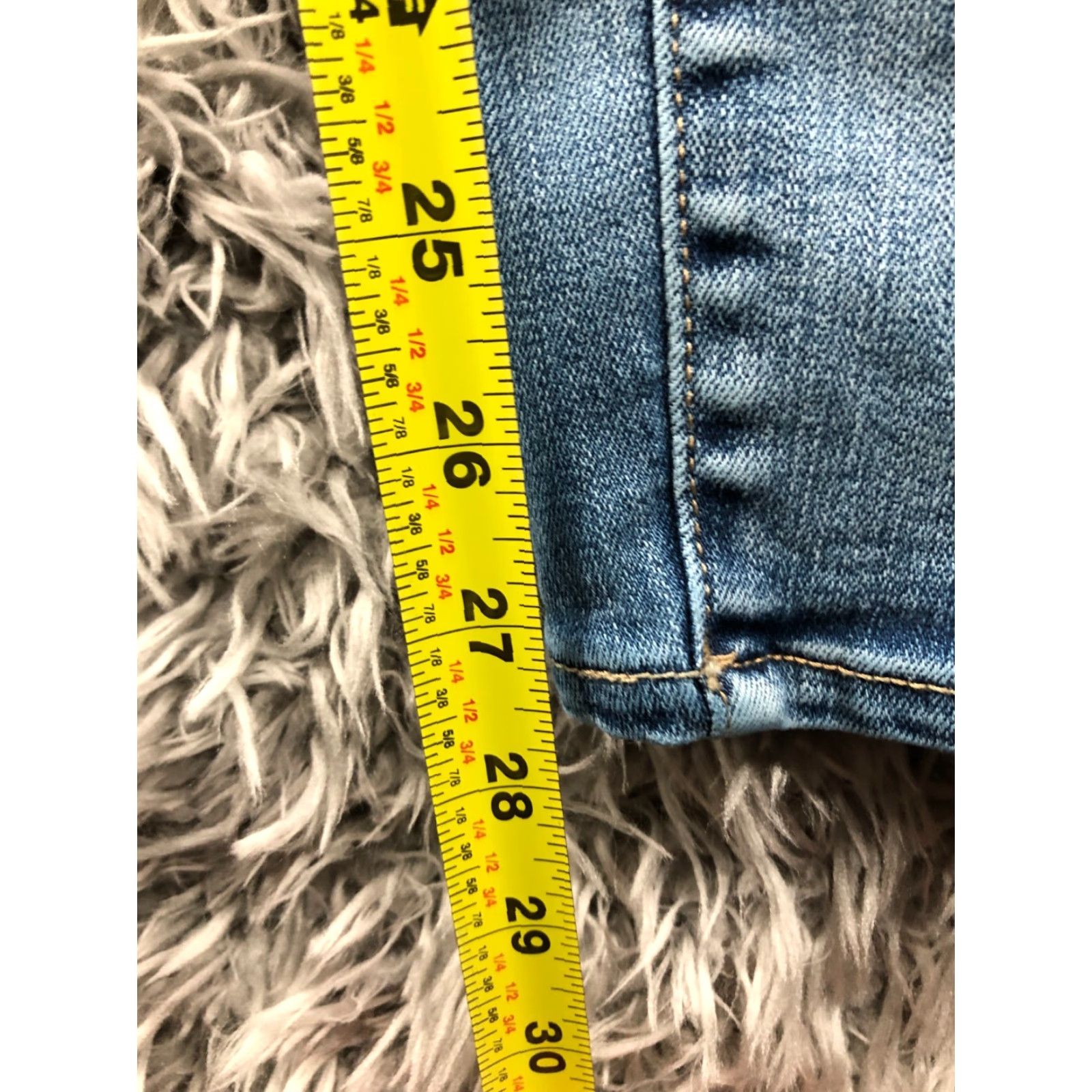 Vintage Maurices M Jeans Skinny Size S Womens Low Rise Medium Wash Blue Denim Size 28" / US 6 / IT 42 - 3 Thumbnail