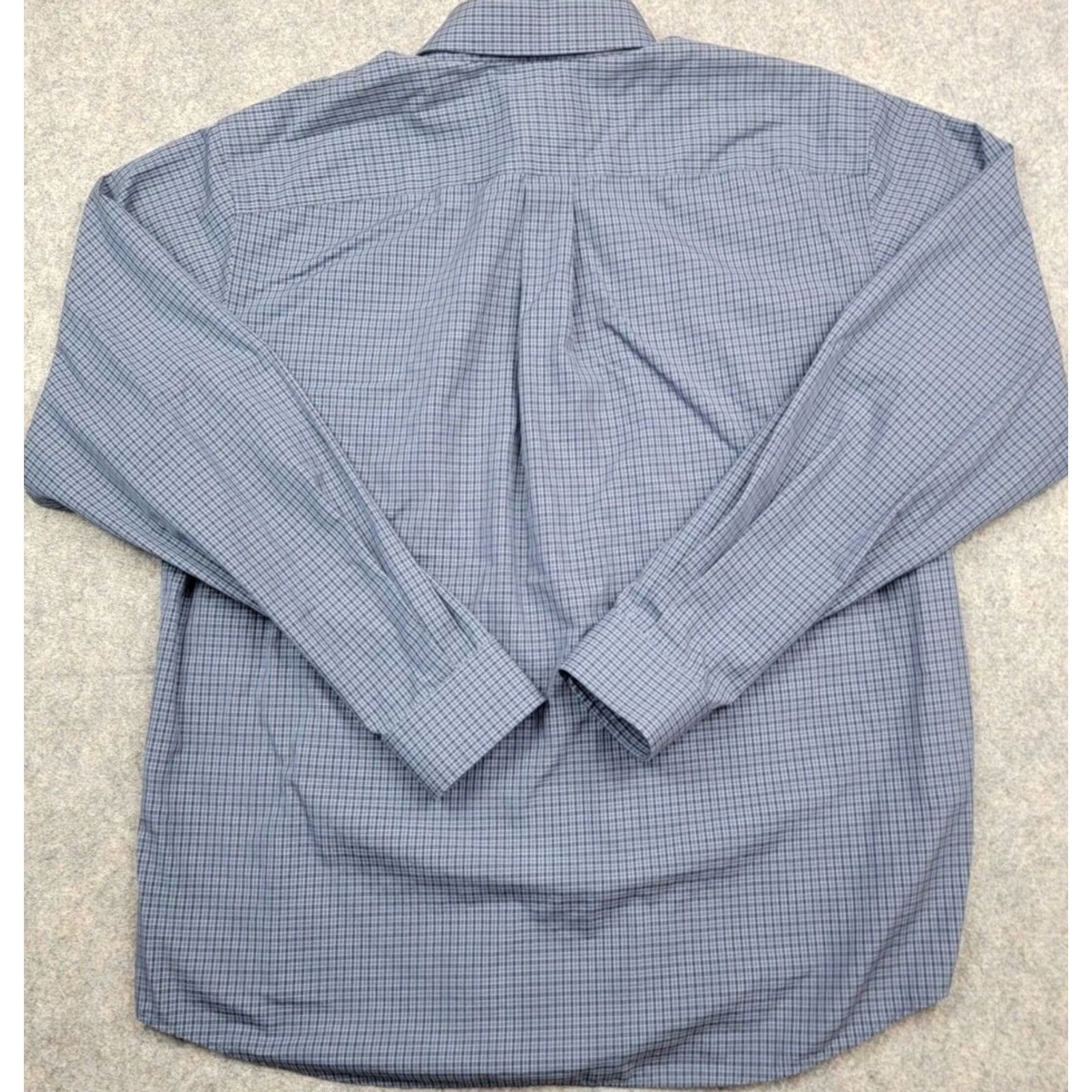 Eddie Bauer Eddie Bauer Shirt Mens Large Blue Plaid Wrinkle Resistant Button Down Size US L / EU 52-54 / 3 - 6 Thumbnail