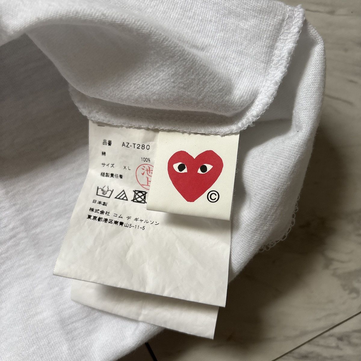 CDG by Comme des Garcons Comme de Garçons Play Tee Size US XL / EU 56 / 4 - 3 Thumbnail