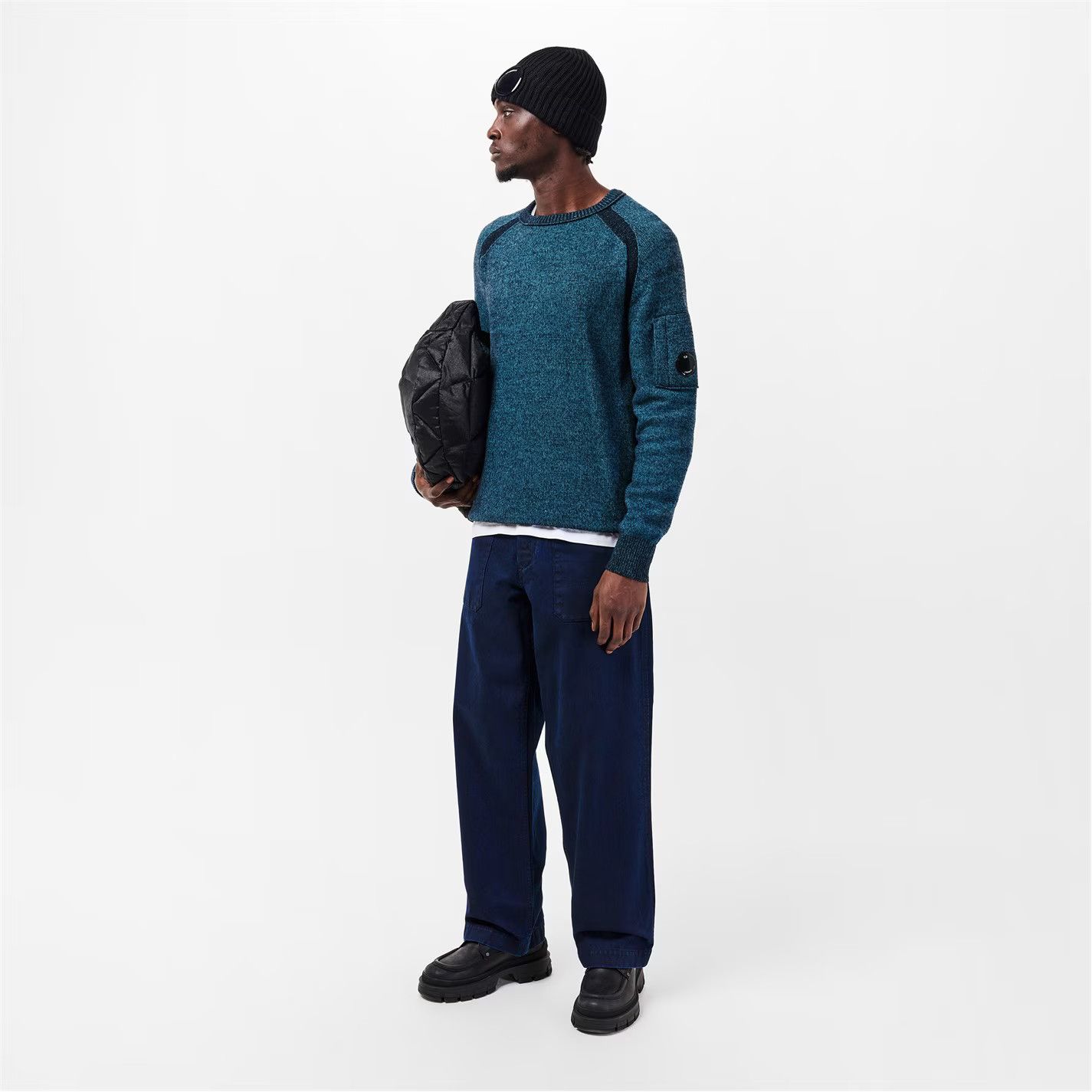 C.P. Company o1g2r1mq0426 Crew Knitted Turtle Neck Jumper in Blue Size US S / EU 44-46 / 1 - 6 Thumbnail