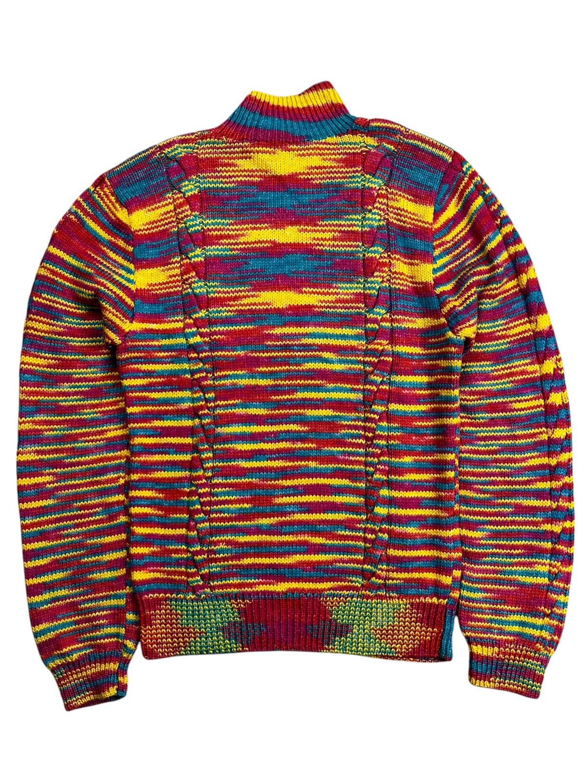 20471120 SAMPLE” Multicolored Knitted Sweater Size US M / EU 48-50 / 2 - 2 Thumbnail