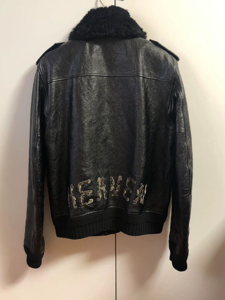 Saint Laurent Paris Saint Laurent Paris Heaven Embroidered Pilot Leather Jacket Size US S / EU 44-46 / 1 - 4 Thumbnail