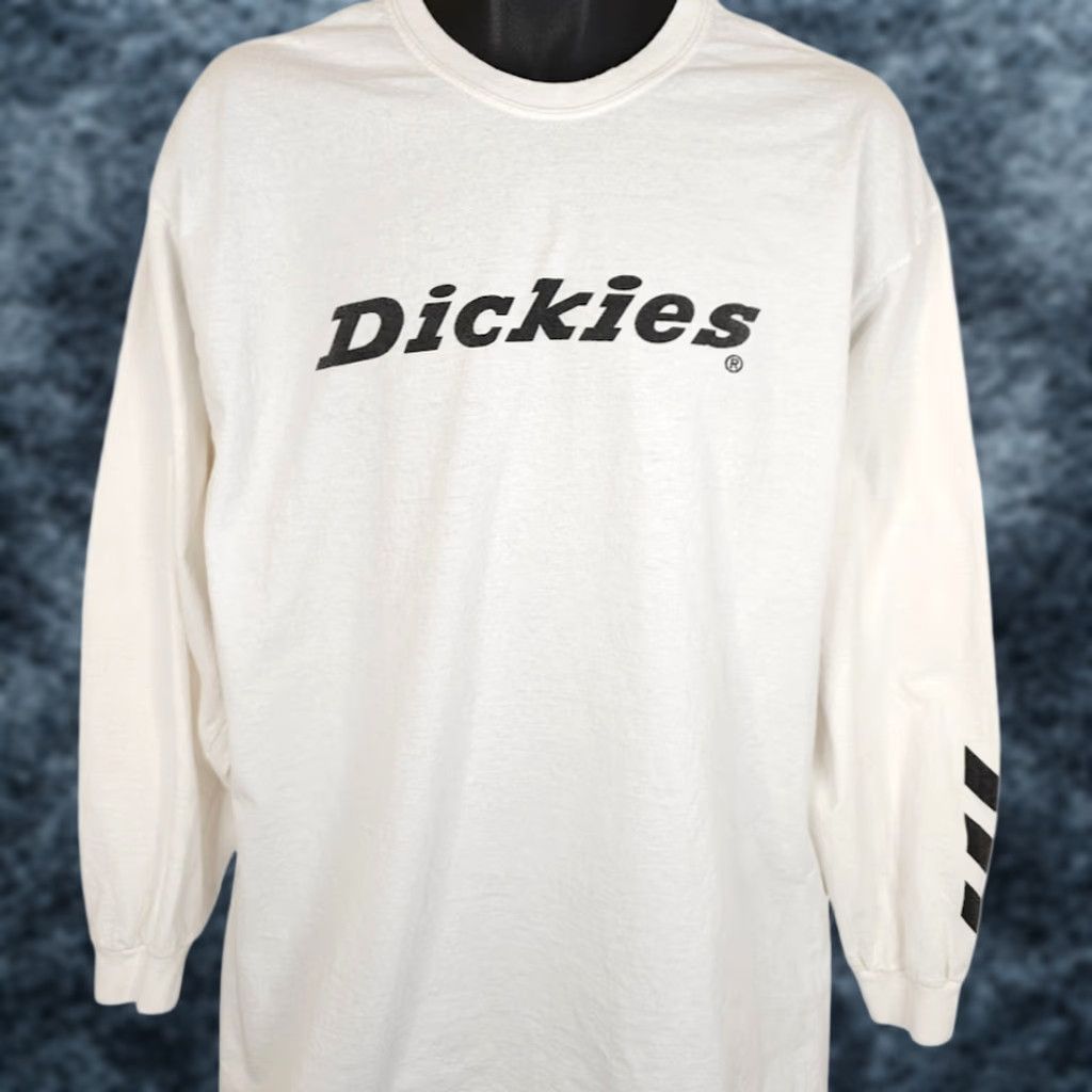 Dickies Dickies Moto T Shirt Mens XL White Biker Motorcycle Motocross Supercross Shirt Long Sleeve Crew Neck Devil? Size US XL / EU 56 / 4 - 1 Thumbnail