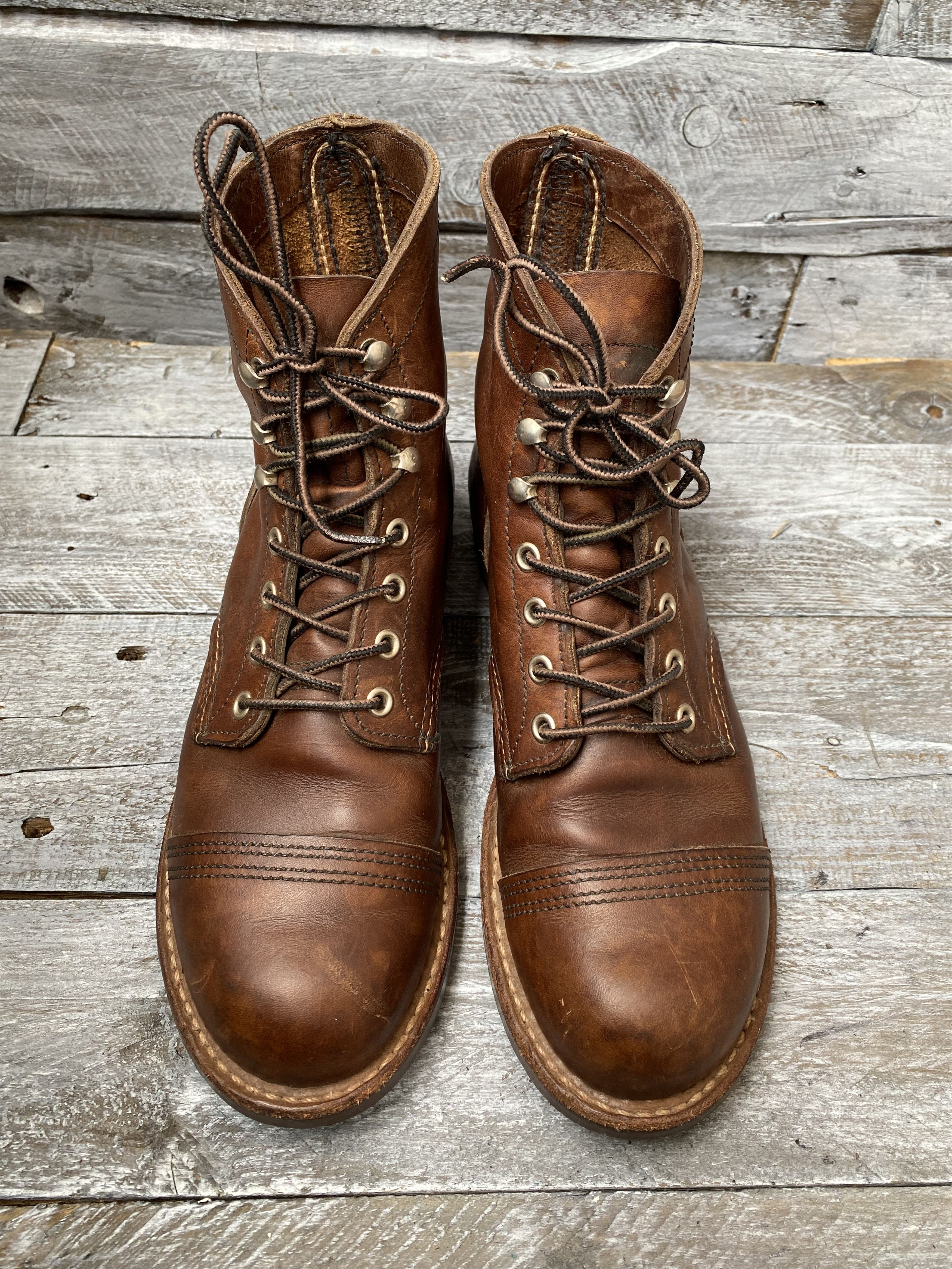 Red Wing Redwing Heritage iron ranger amber harness bootssz 7.5D Size US 7.5 / EU 40-41 - 4 Thumbnail