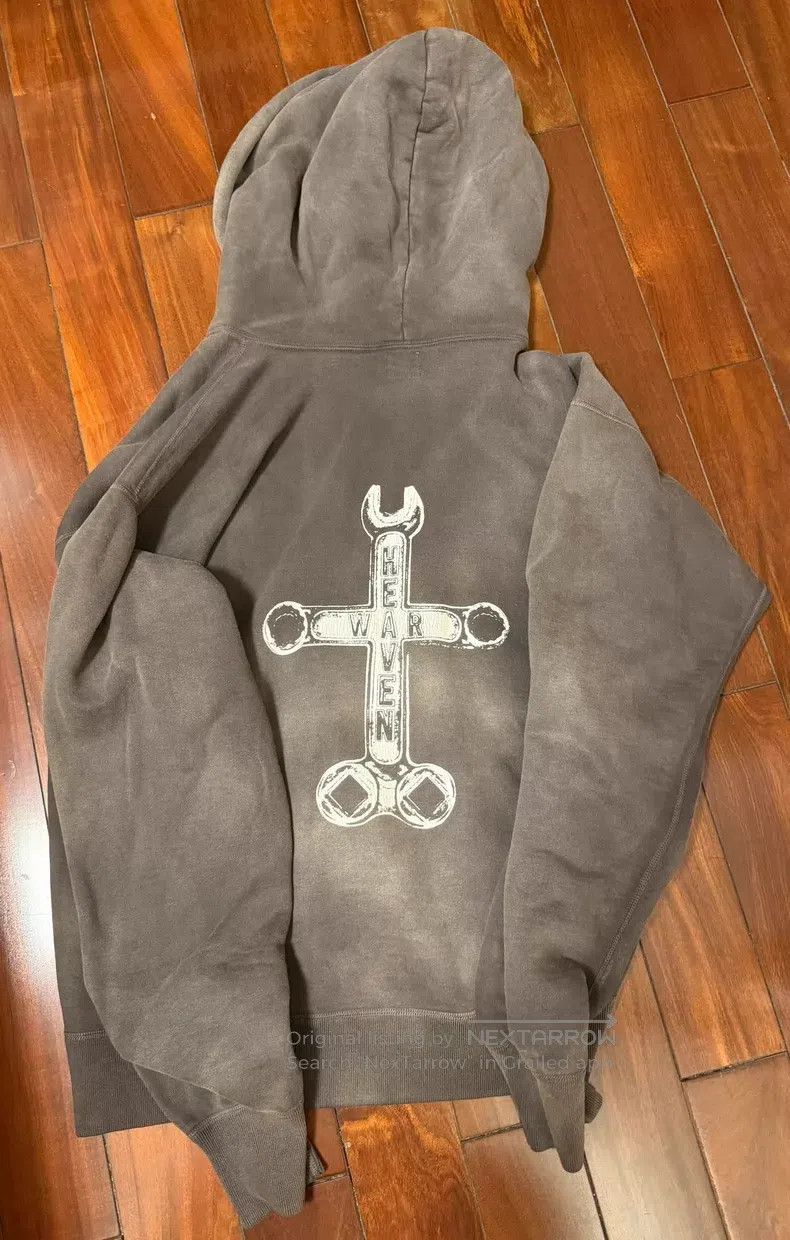 Saint Michael Saint Michael Wrench made old wash hooded sweatshirt Size US XL / EU 56 / 4 - 2 Thumbnail