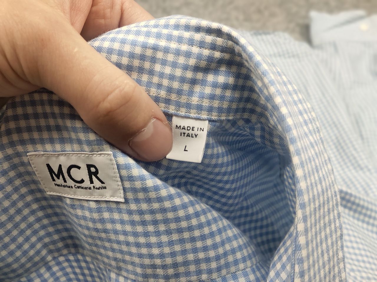 Other Manifattura Camicerie Riunite MCR long-sleeve check shirt Size L / US 10 / IT 46 - 12 Thumbnail