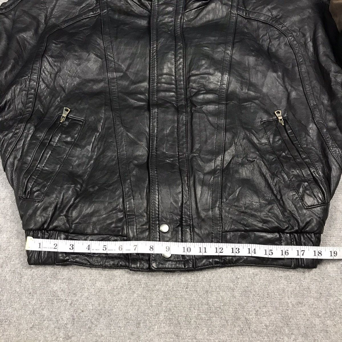 Japanese Brand PELLE STUDIO PUNK LEATHER BOMBER JACKET Size US L / EU 52-54 / 3 - 17 Thumbnail