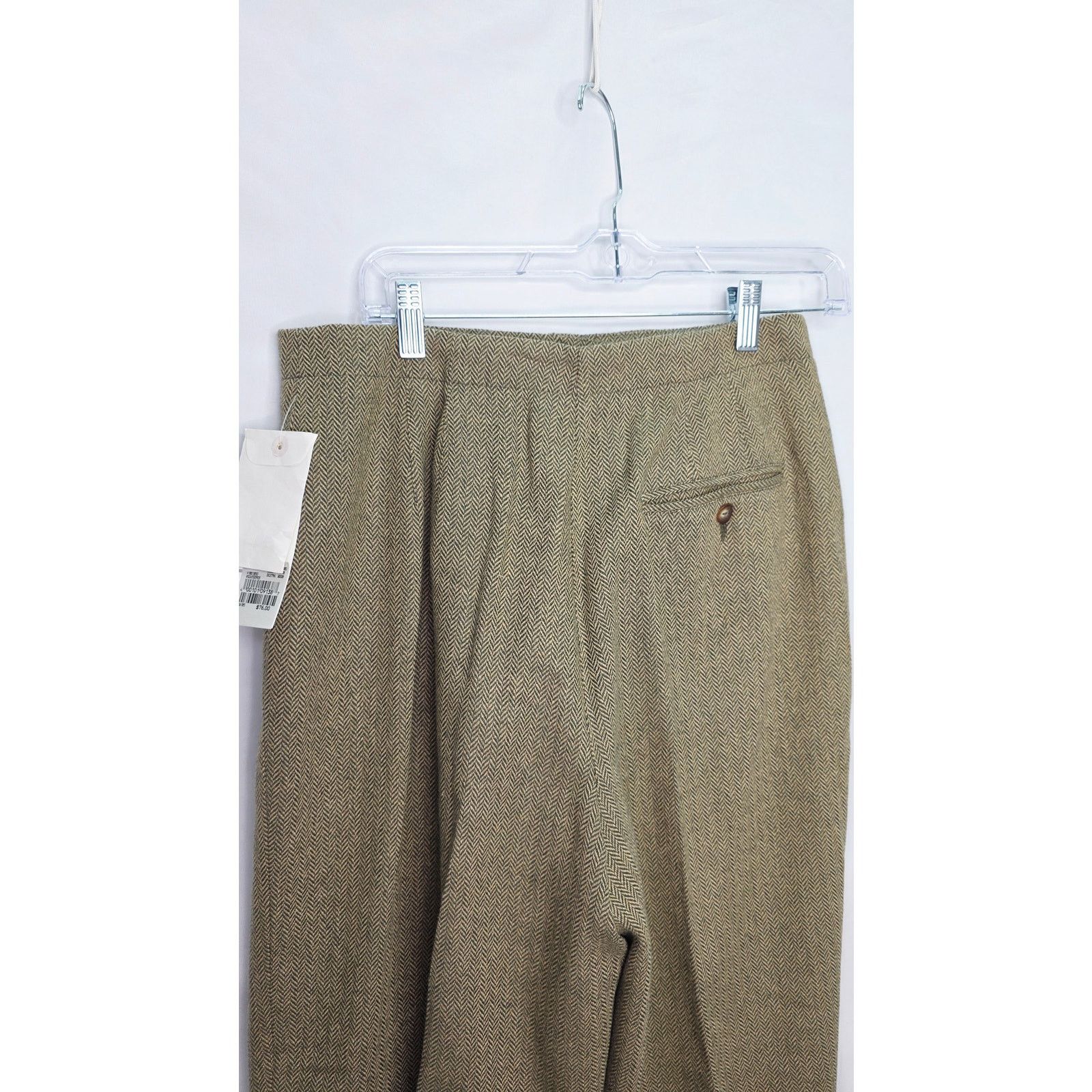 Liz Claiborne Vintage Liz Claiborne Wool Blend Pants Herringbone Brown Size 34" / US 12 / IT 48 - 12 Thumbnail