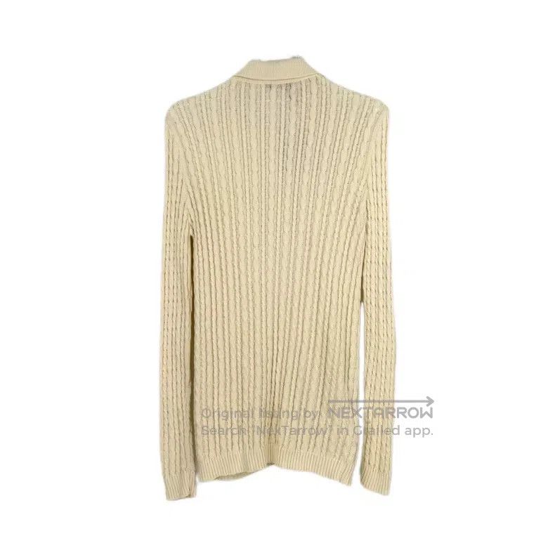 Prada Prada Beige vertical striped hemp medium and long cardigan Size XS / US 0-2 / IT 36-38 - 2 Thumbnail