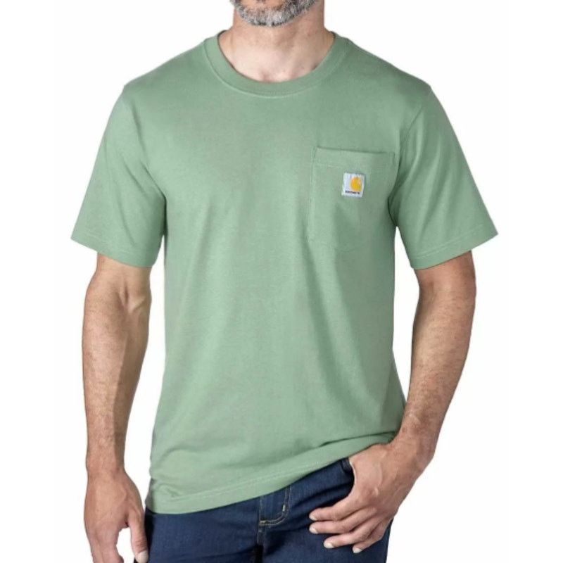 Carhartt Carhartt L Logo Pocket Green Shirt Streetwear Work Utility Size US L / EU 52-54 / 3 - 1 Thumbnail