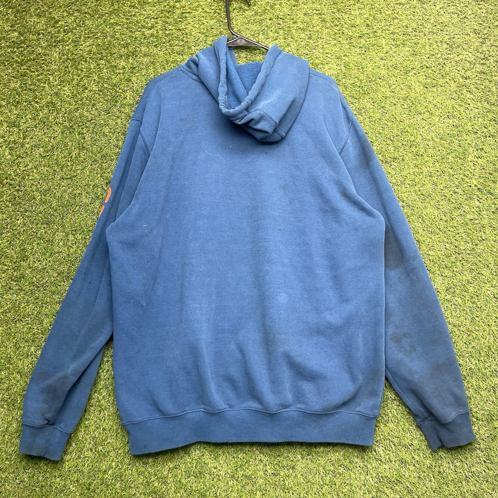 Carhartt VINTAGE Carhartt Hoodie Mens Large Tall LT Blue Sweatshirt Workwear Size US L / EU 52-54 / 3 - 2 Thumbnail