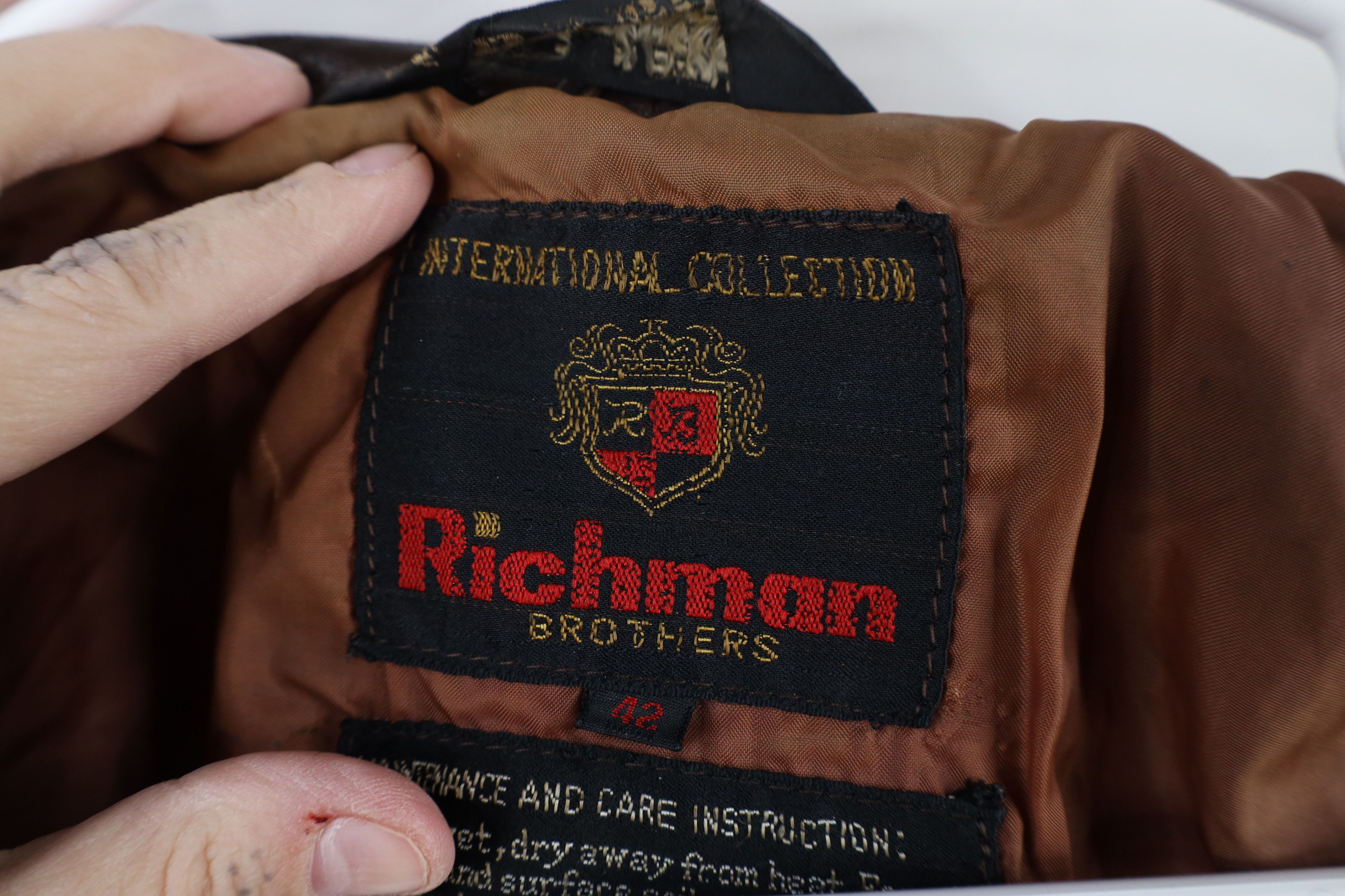 Vintage Vintage 60s 70s Streetwear Side Buckle Leather Jacket Brown Size US L / EU 52-54 / 3 - 12 Thumbnail