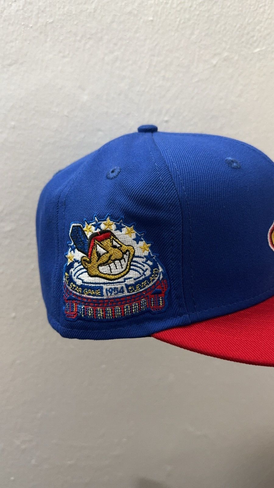New Era New Era 59fifty Blue Cleveland Indians Fitted Hat Size ONE SIZE - 2 Thumbnail