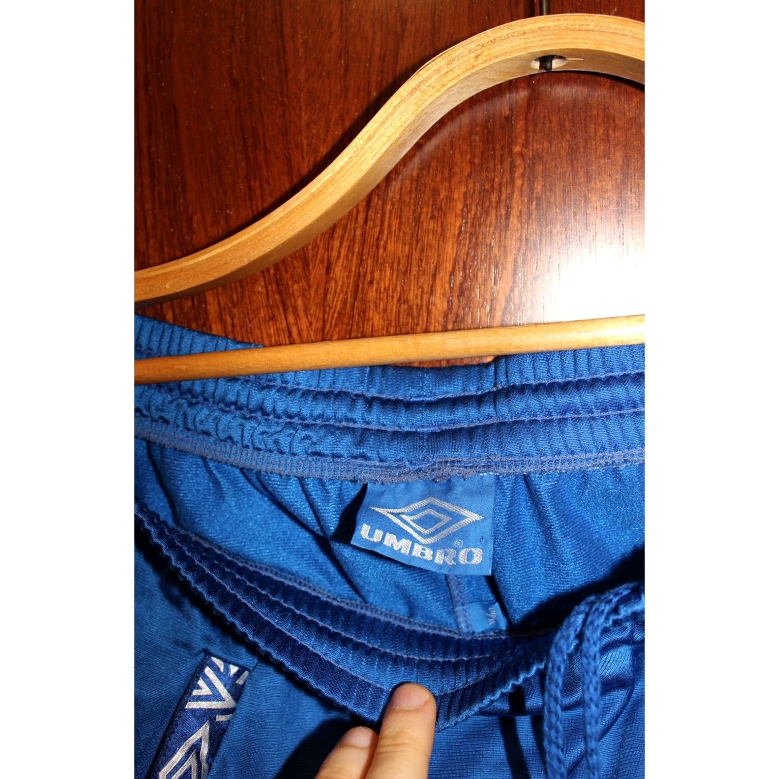 Umbro VINTAGE Umbro Running shorts Blue Polyester - size L/M - 1990s - Men's? Size US 33 - 3 Thumbnail