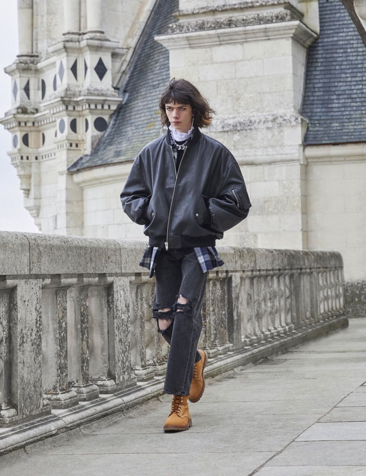 Celine × Hedi Slimane CELINE HOMME “FW21 KURT HIGH LACE-UP BOOT 35” Size US 8.5 / EU 41-42 - 13 Thumbnail