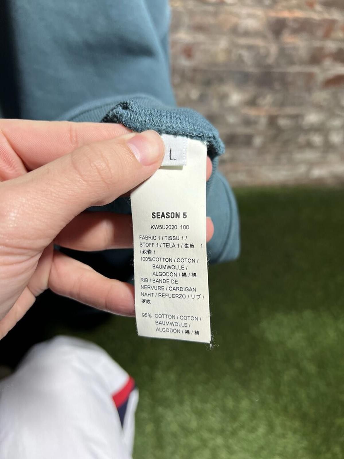 Kanye West Season 5 Teal Hoodie Sz. L Size US L / EU 52-54 / 3 - 4 Thumbnail