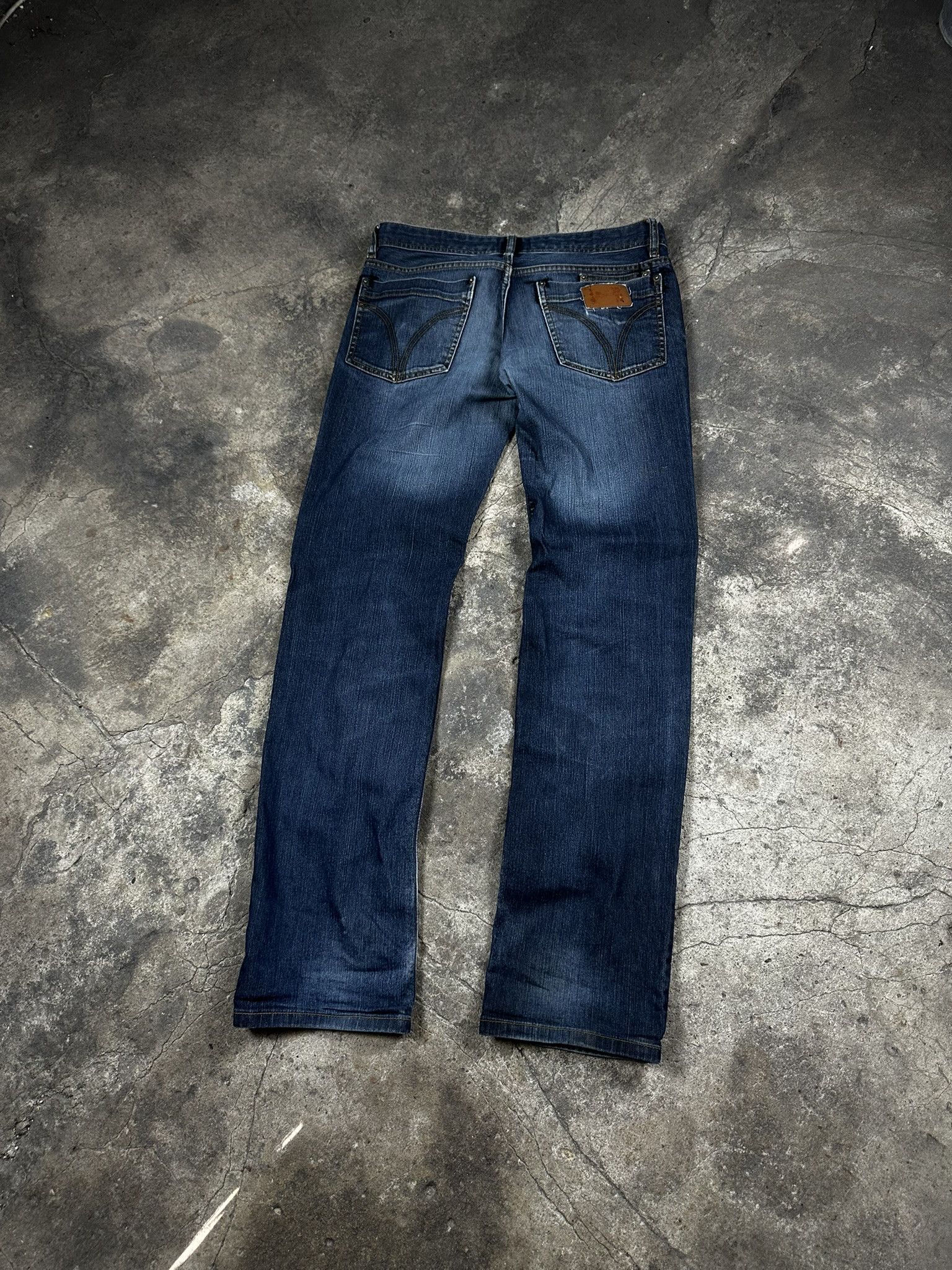 Vintage Dolce & Gabbana Straight Faded Jeans Pants 2000s