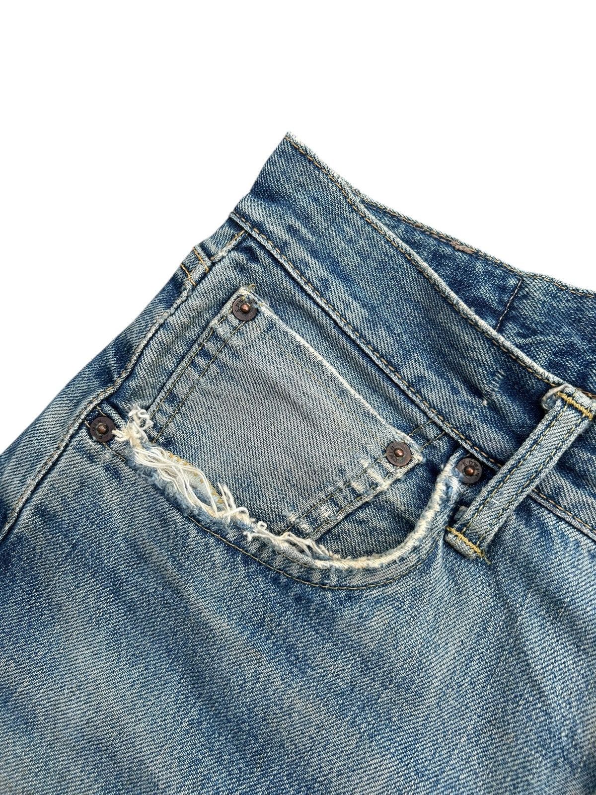 Kapital Vintage Edwin 505 Selvedge Baggy Distressed Dirty Denim Jean Size US 28 / EU 44 - 6 Thumbnail