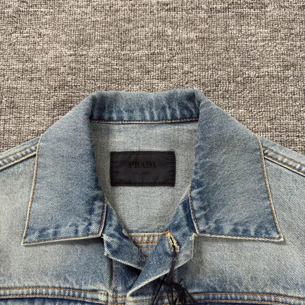 Prada Prada 2023 Blue Denim Jacket. Size US S / EU 44-46 / 1 - 3 Thumbnail