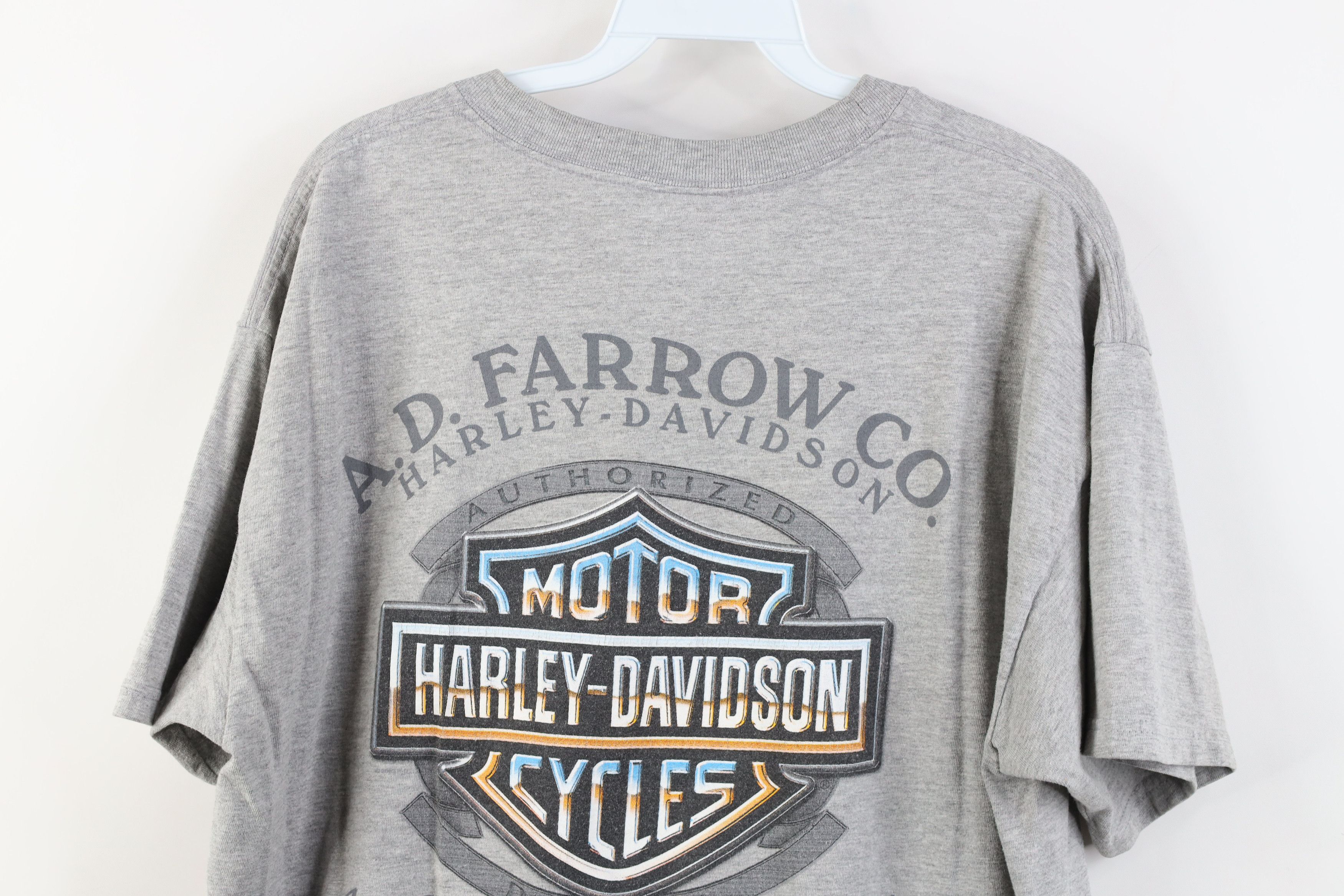 Harley Davidson Vintage Y2K 2002 Harley Davidson Mine At Motorcycle T-Shirt Size US L / EU 52-54 / 3 - 14 Thumbnail